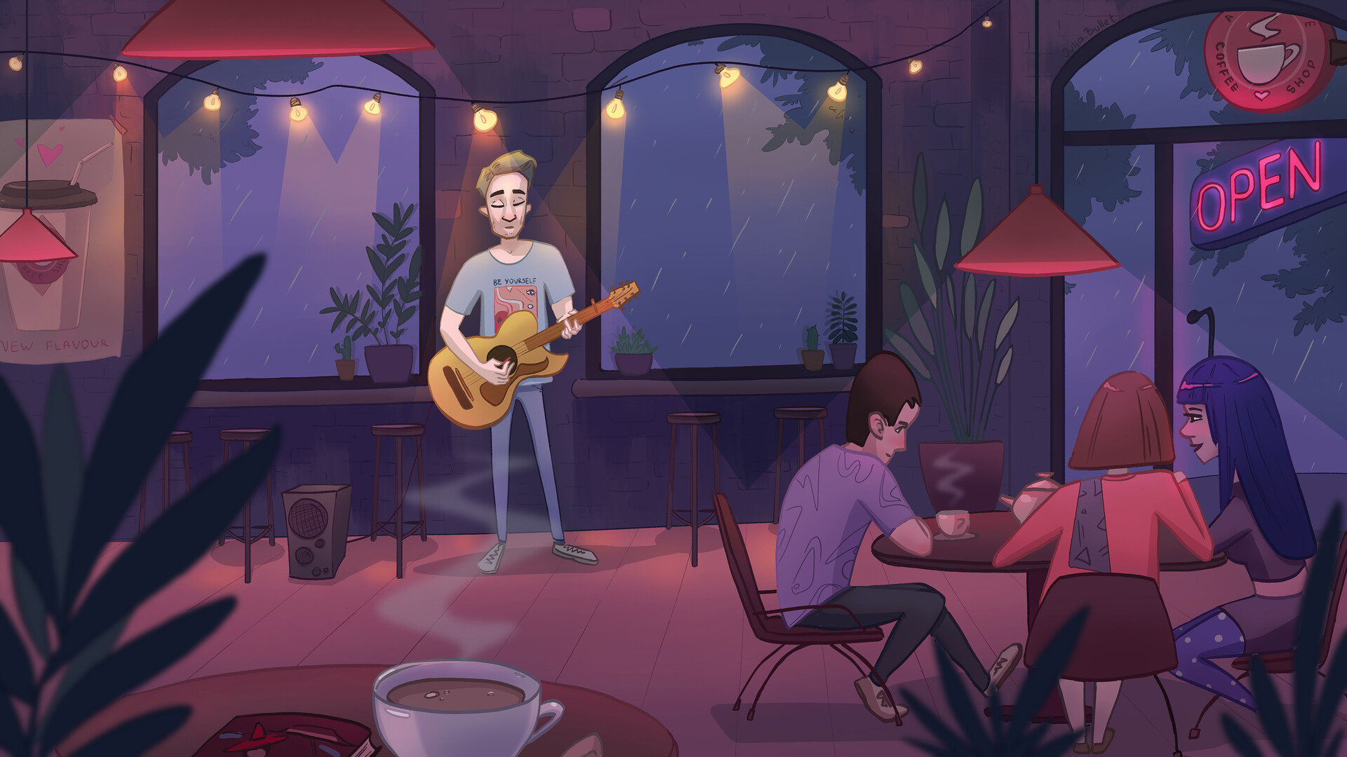 ArtStation Coffee shop animation