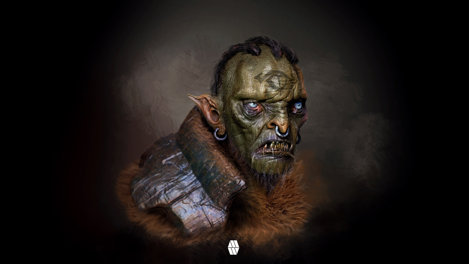 Orc Bust Concept - Personal Project 'Orcs of Middle Earth'