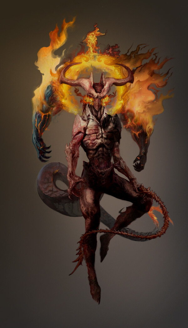 Fire Demon Concept Art