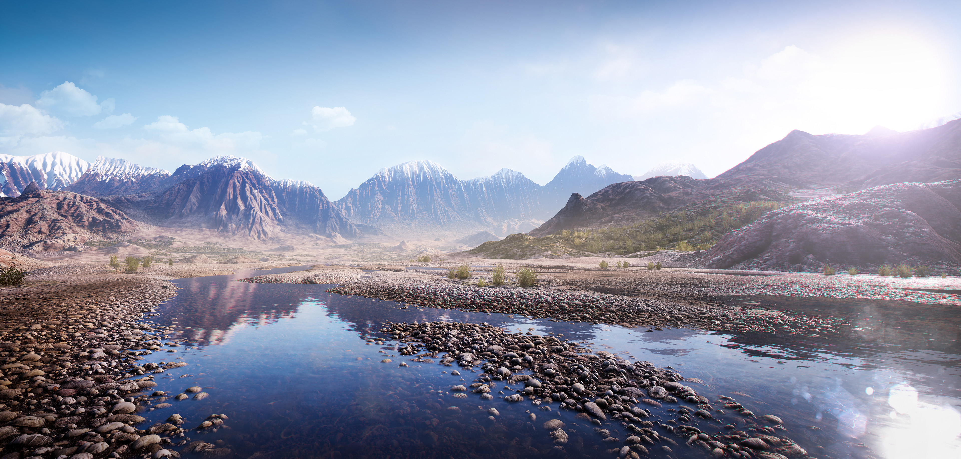 Jan Golmic Unreal Engine Mountain River Landscape
