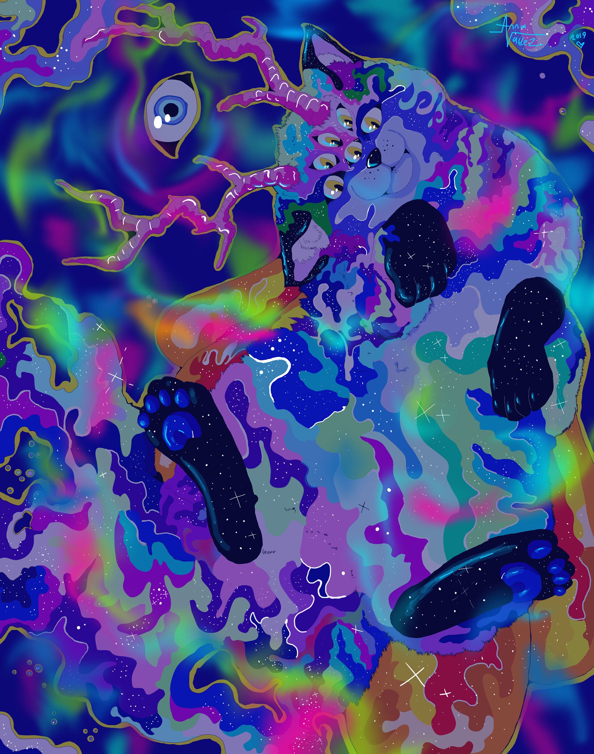Anna Valdez Space Fox Abstract fox updated their profile picture.