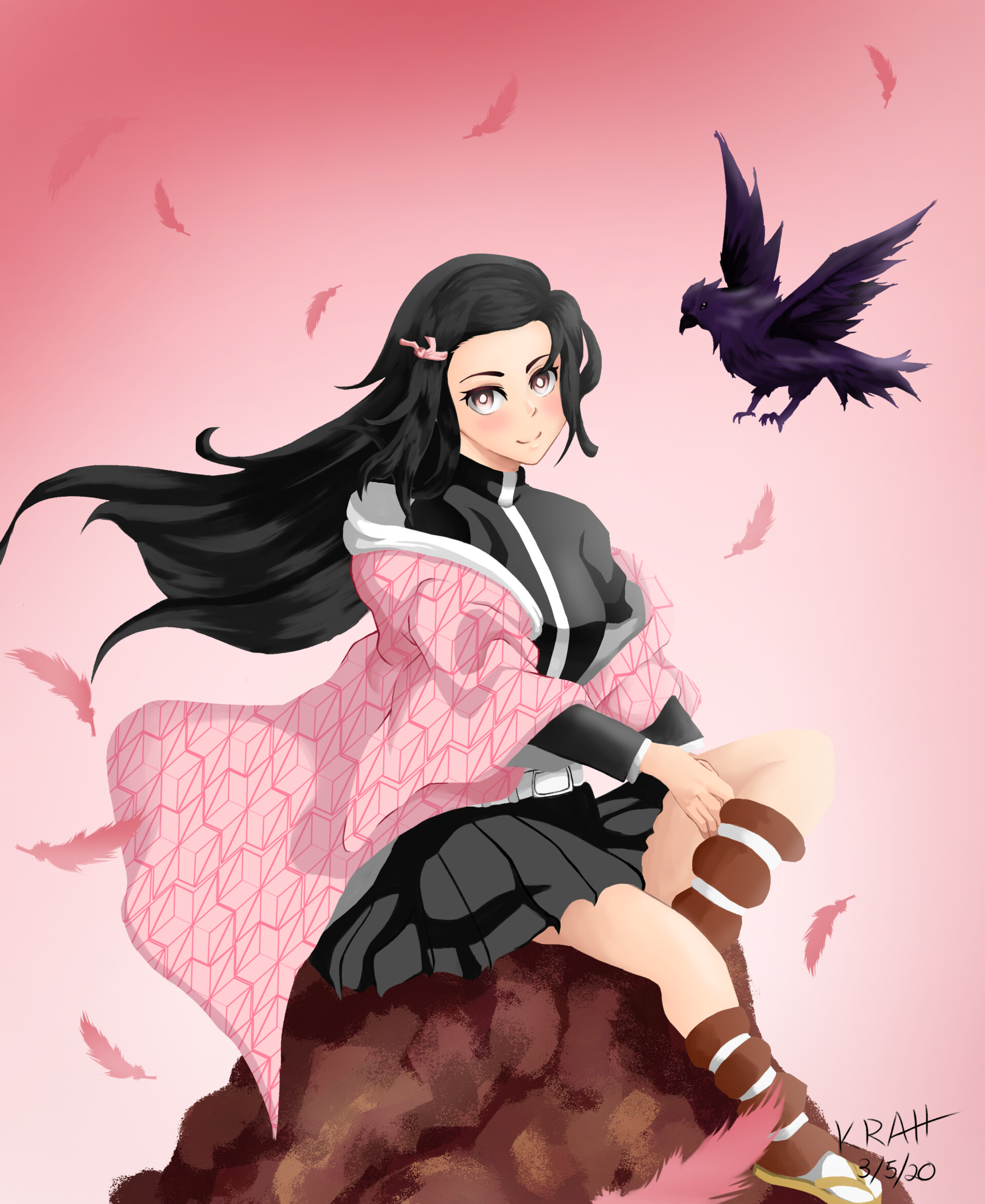 Artstation Demon Slayer Nezuko And Inosuke Kevin Rattanaxay