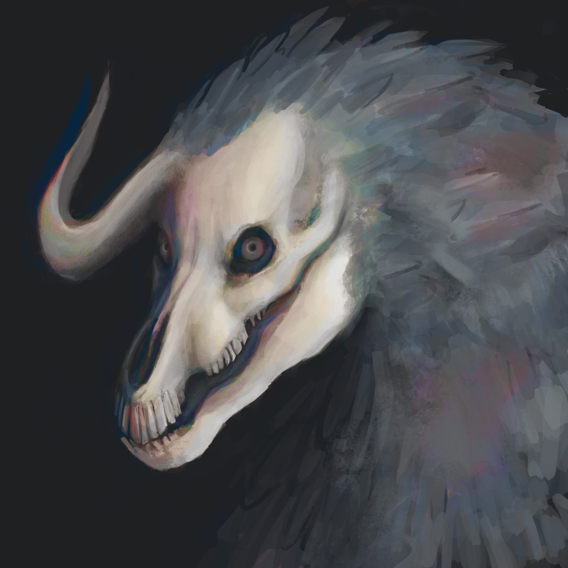 Andrea Pallás Monster horse concept art