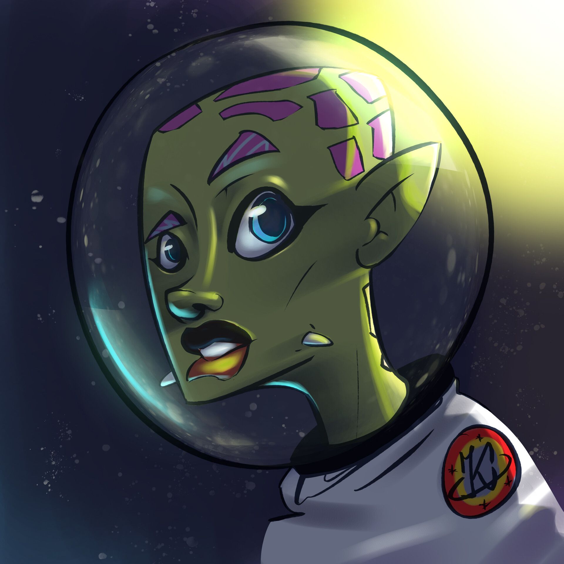 Artstation Cartoon Alien Head Christophe F Aka Kinematiks