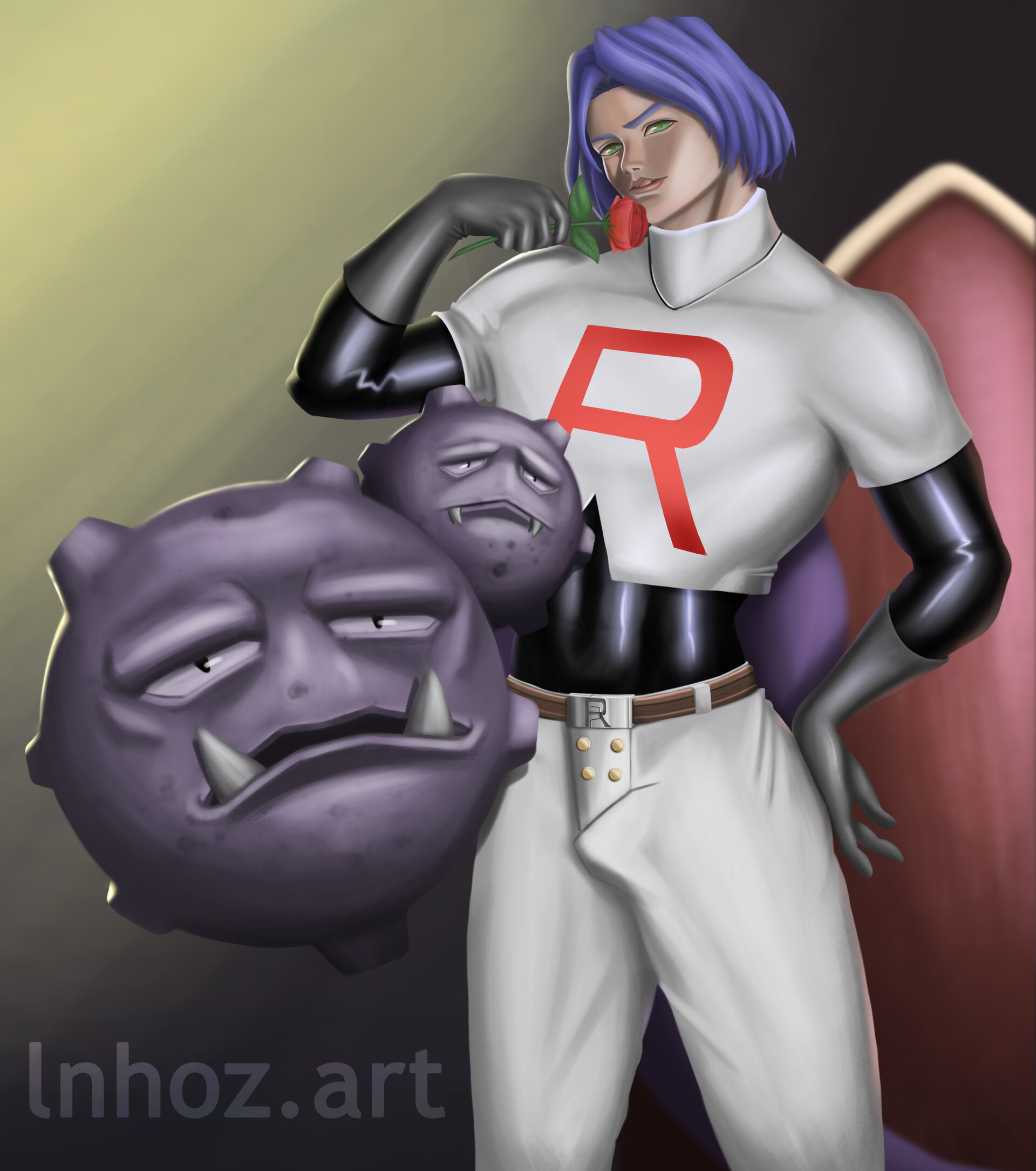 Artstation Pinup James Pokemon Lnho Z