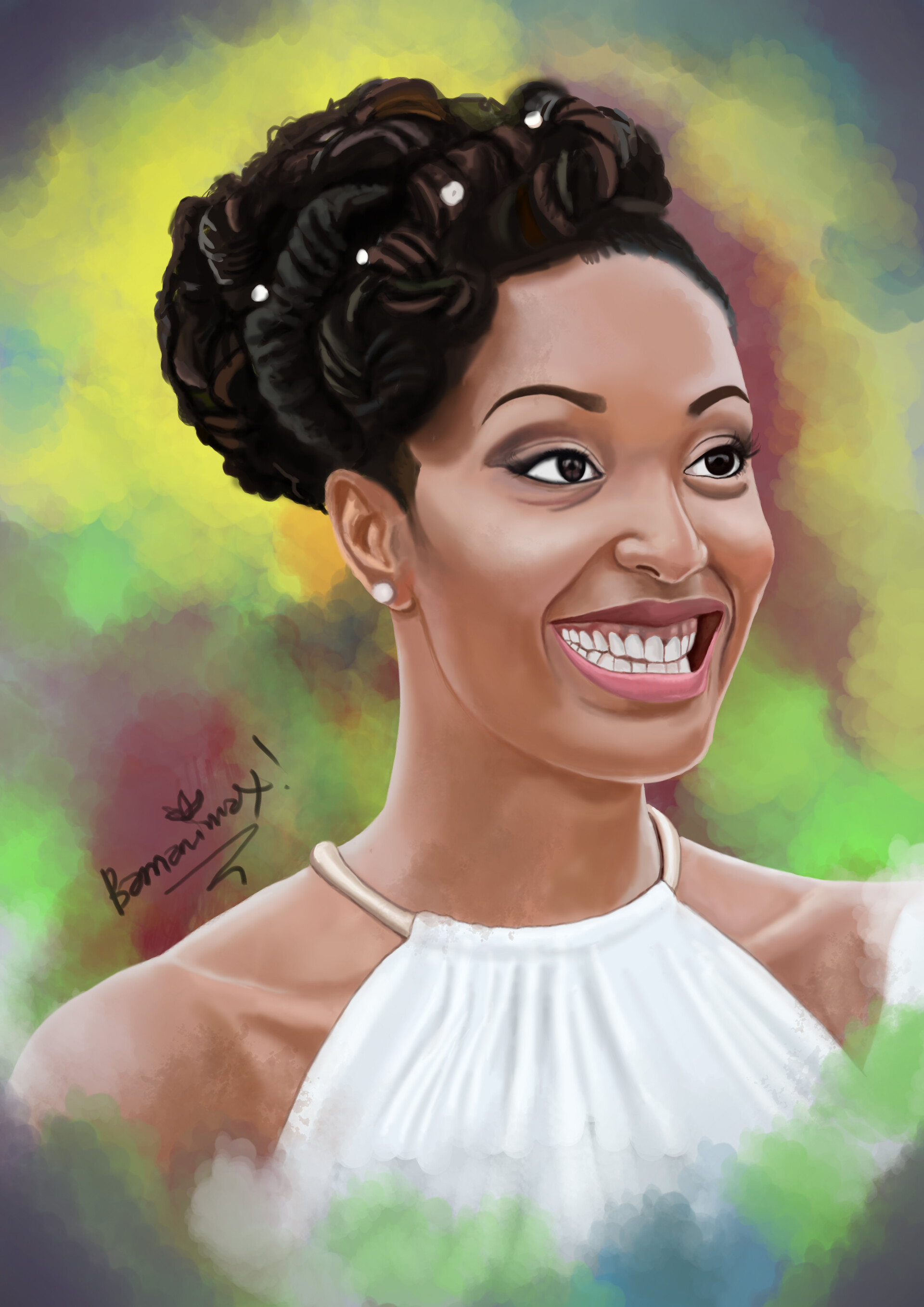 Baba Aminu Wedding Portrait Painting