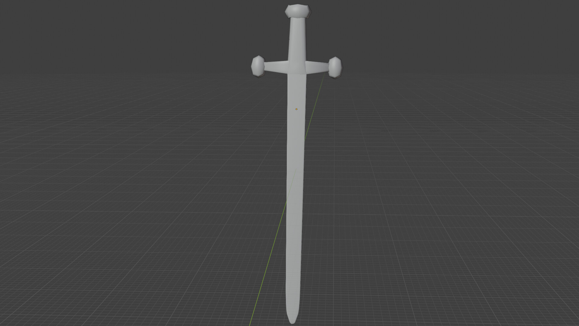 Georgia Bushell - Basic Medieval Sword 3D Model (Fully textured)