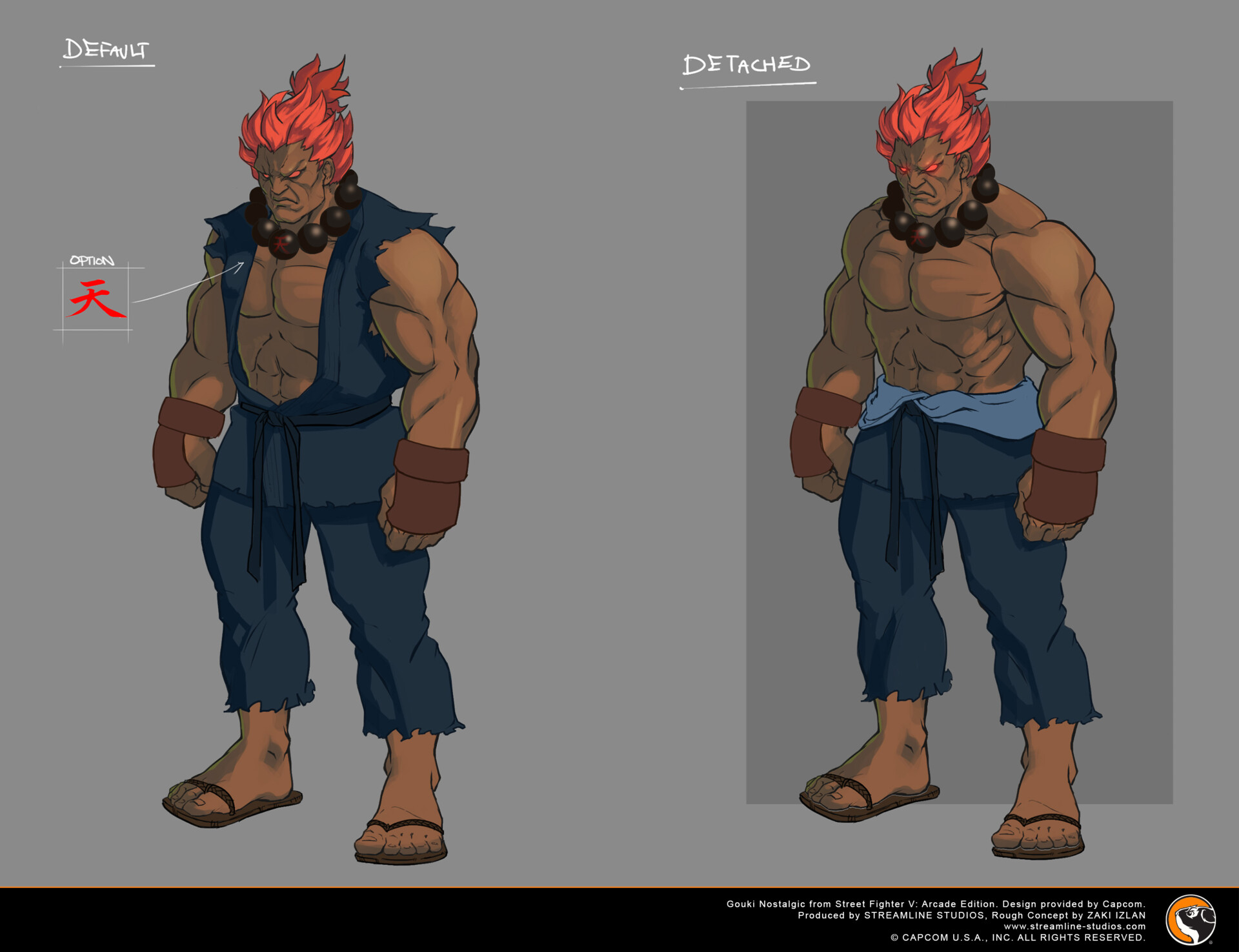 Zaki Izlan - Street Fighter V: Arcade Edition - Akuma Texture