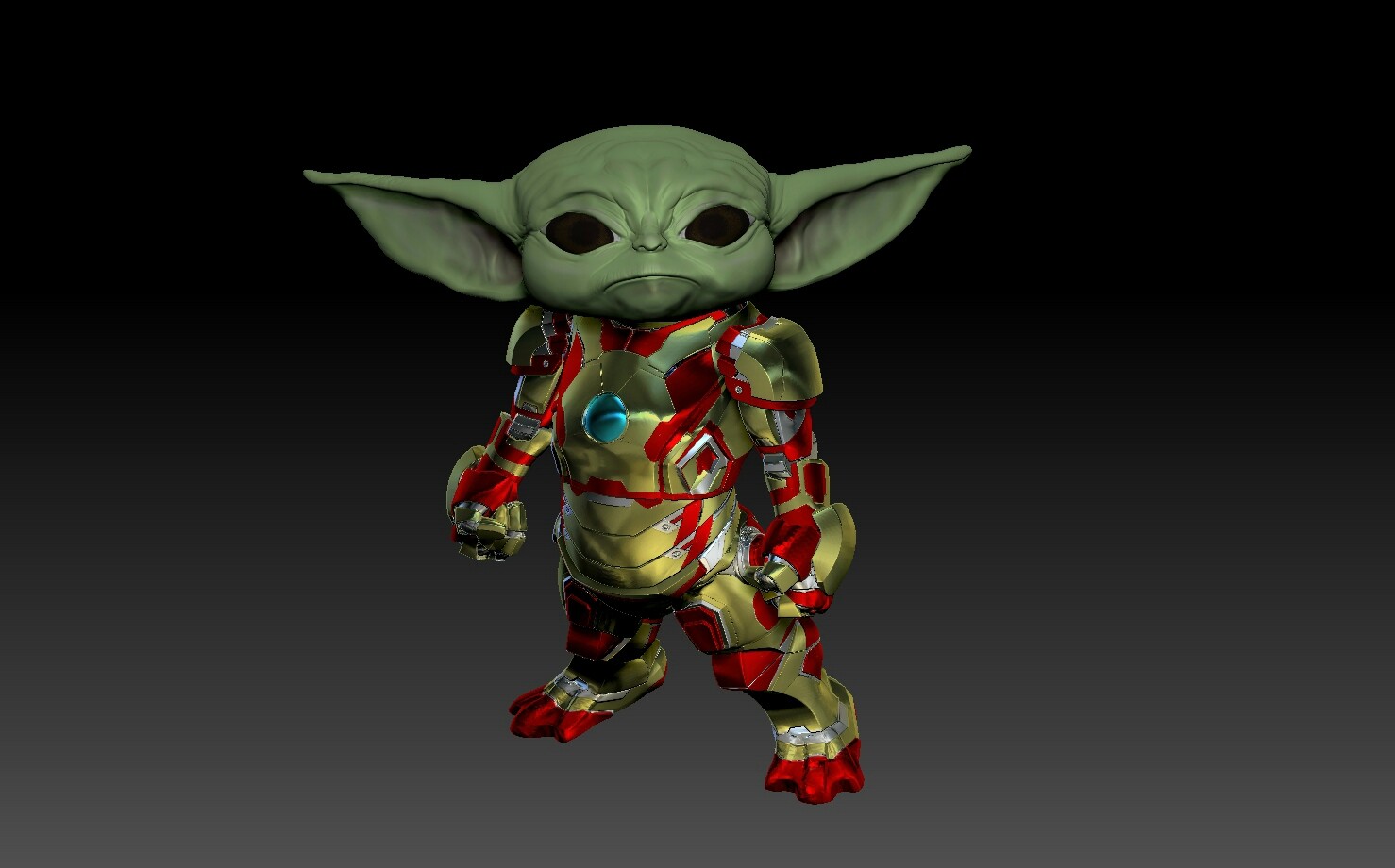 Jarid Norman Iron Baby Yoda Fan Art