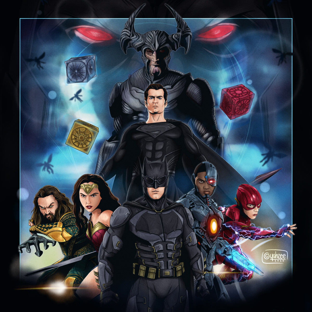 Yahzee Skellington Zack Snyder S Justice League Poster Also, when the project was initially announced, it was intended. zack snyder s justice league poster