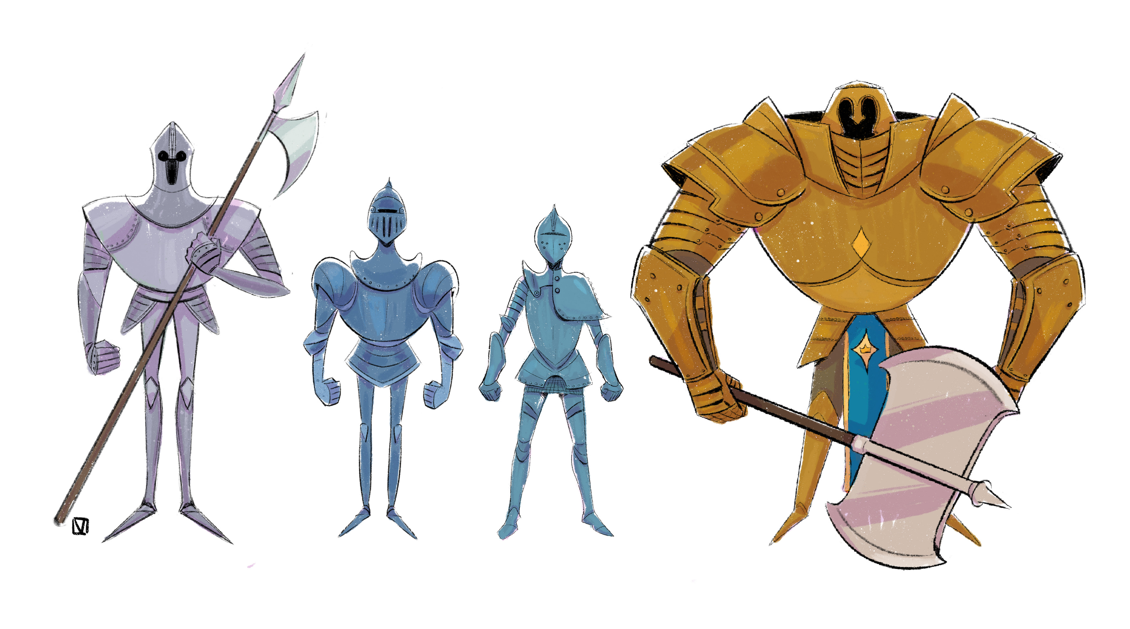 Virginia Morelli Freelance Illustrator And Concept Artist The Sleeping Knights