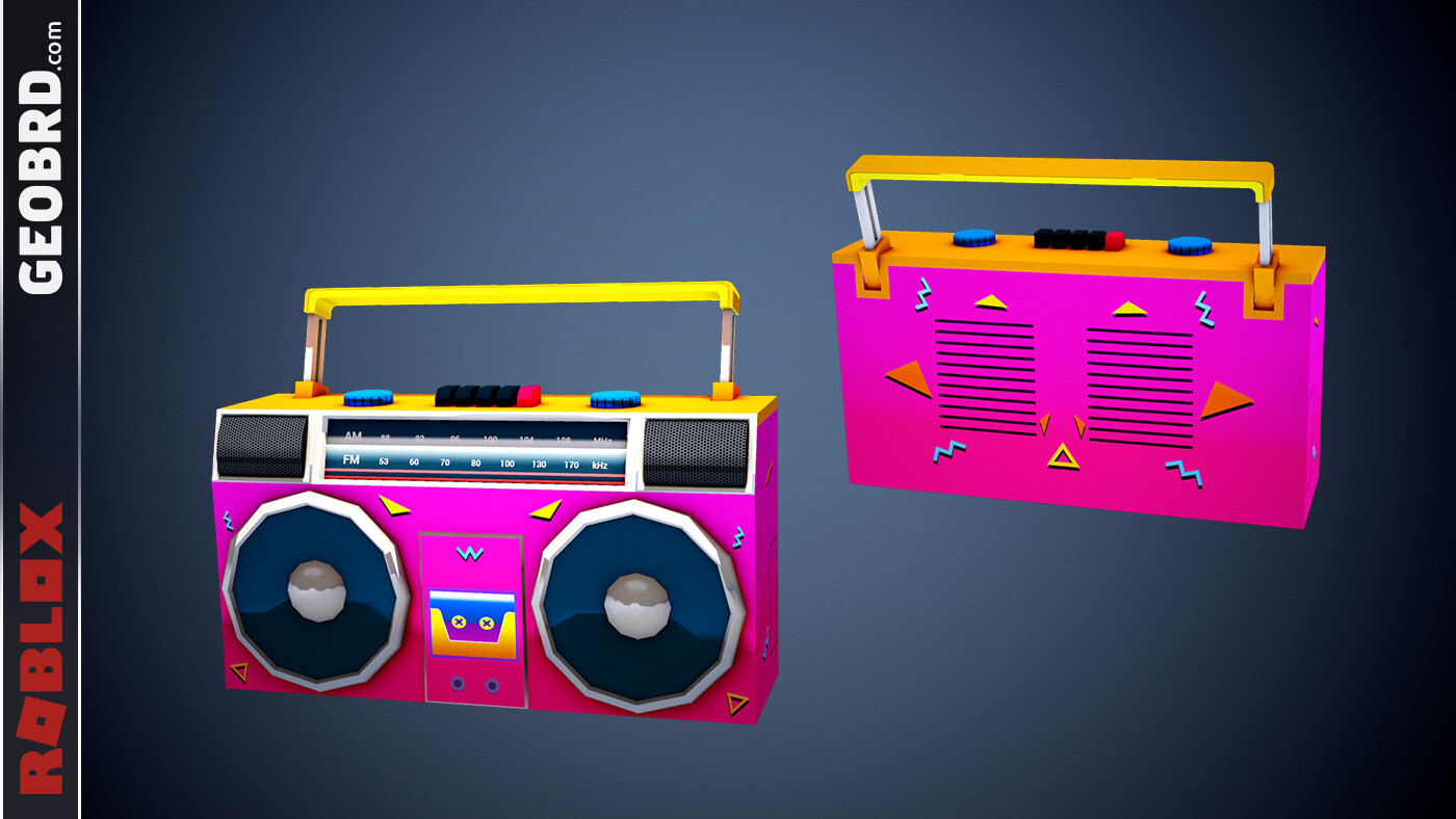 Geobrd Brad A Yoo 3d Artist 2d Illustrator Neon Gaming Roblox - how to use the boombox in roblox