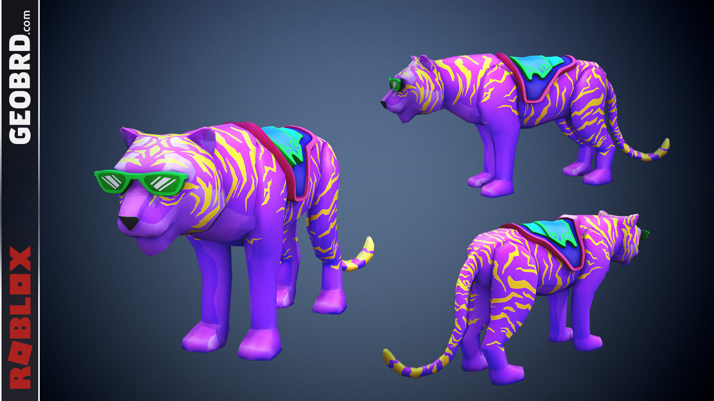 Geobrd Brad A Yoo 3d Artist 2d Illustrator Neon Gaming Roblox - tiger r roblox