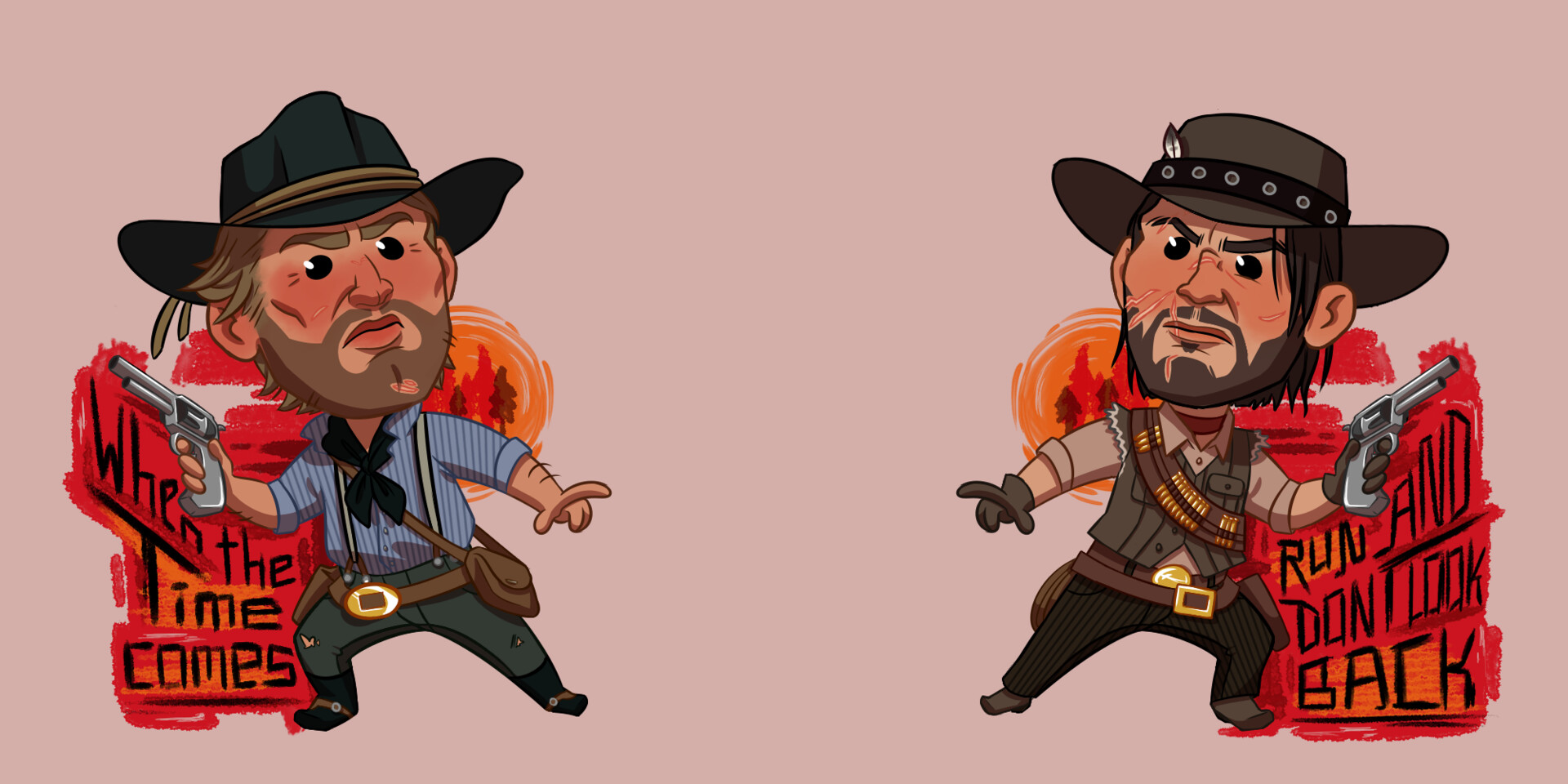 Minni Erickson Red Dead Redemption chibis