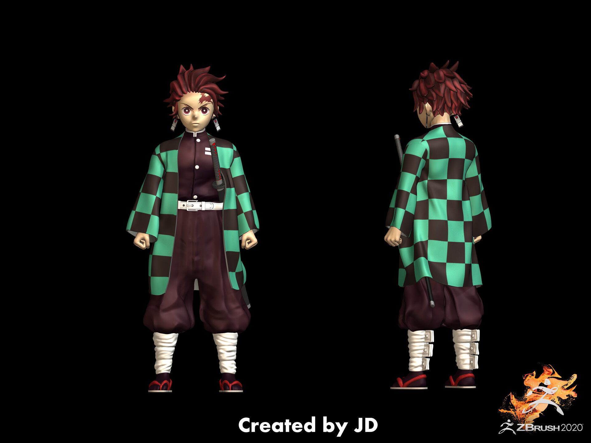 Jd Wong - Demon Slayer (鬼滅の刃) - Tanjiro Kamado (竈門炭治郎)