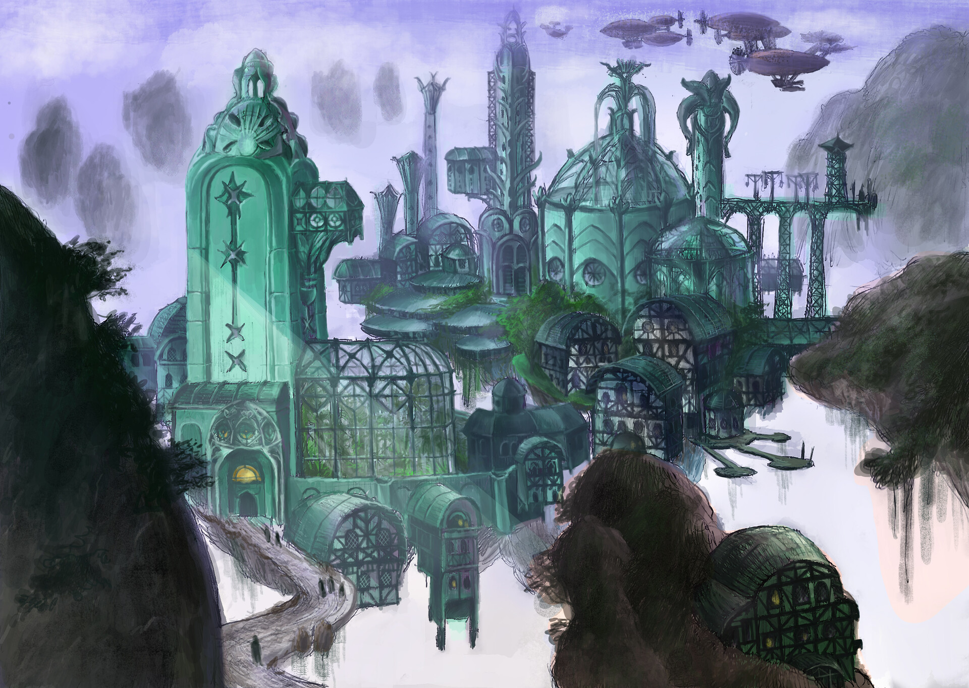 絵画 title:CITY EXPLORER File:Christopher richard wynne nevinson, l'anima della città