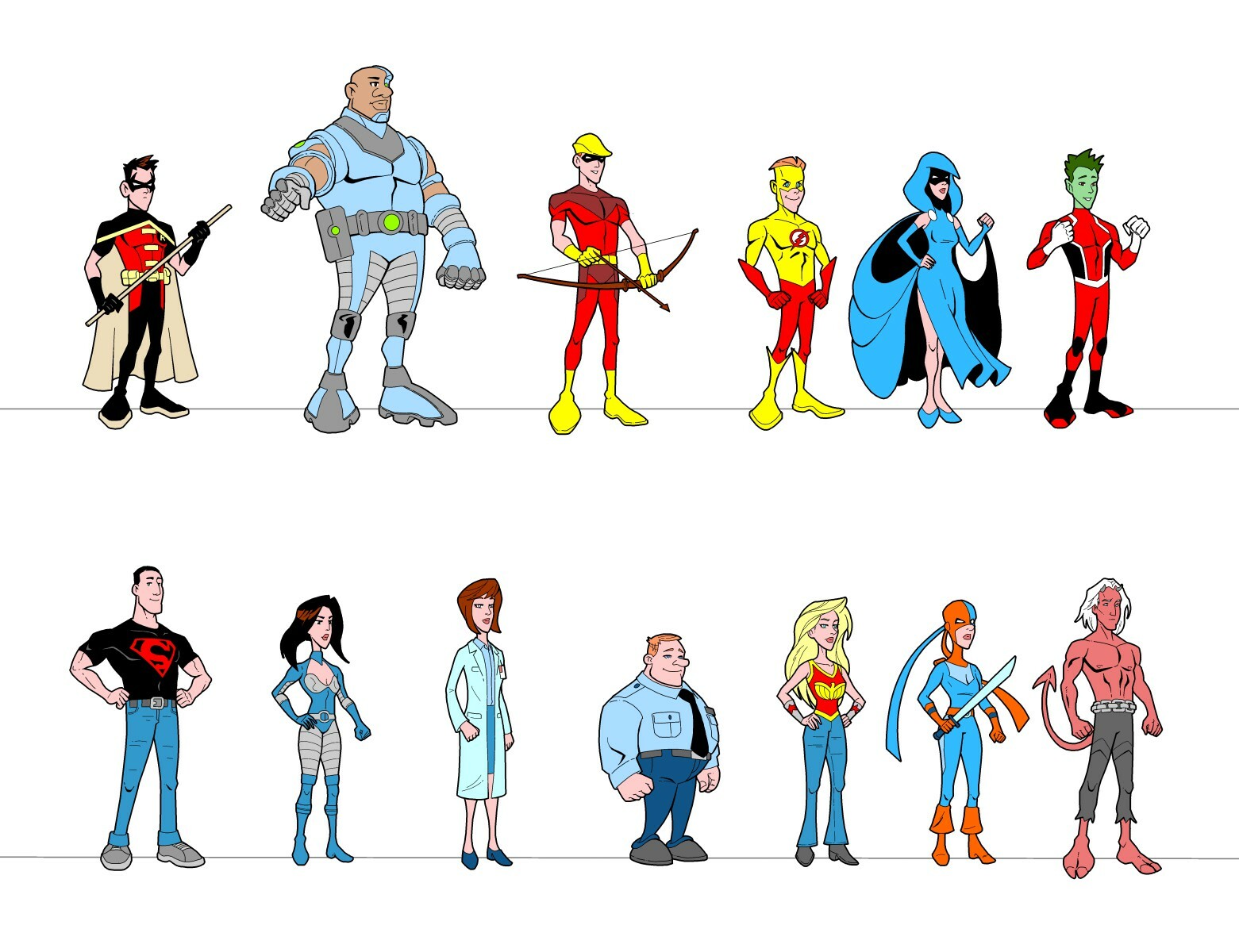 Agung Prabowo Teen Titans Character Design