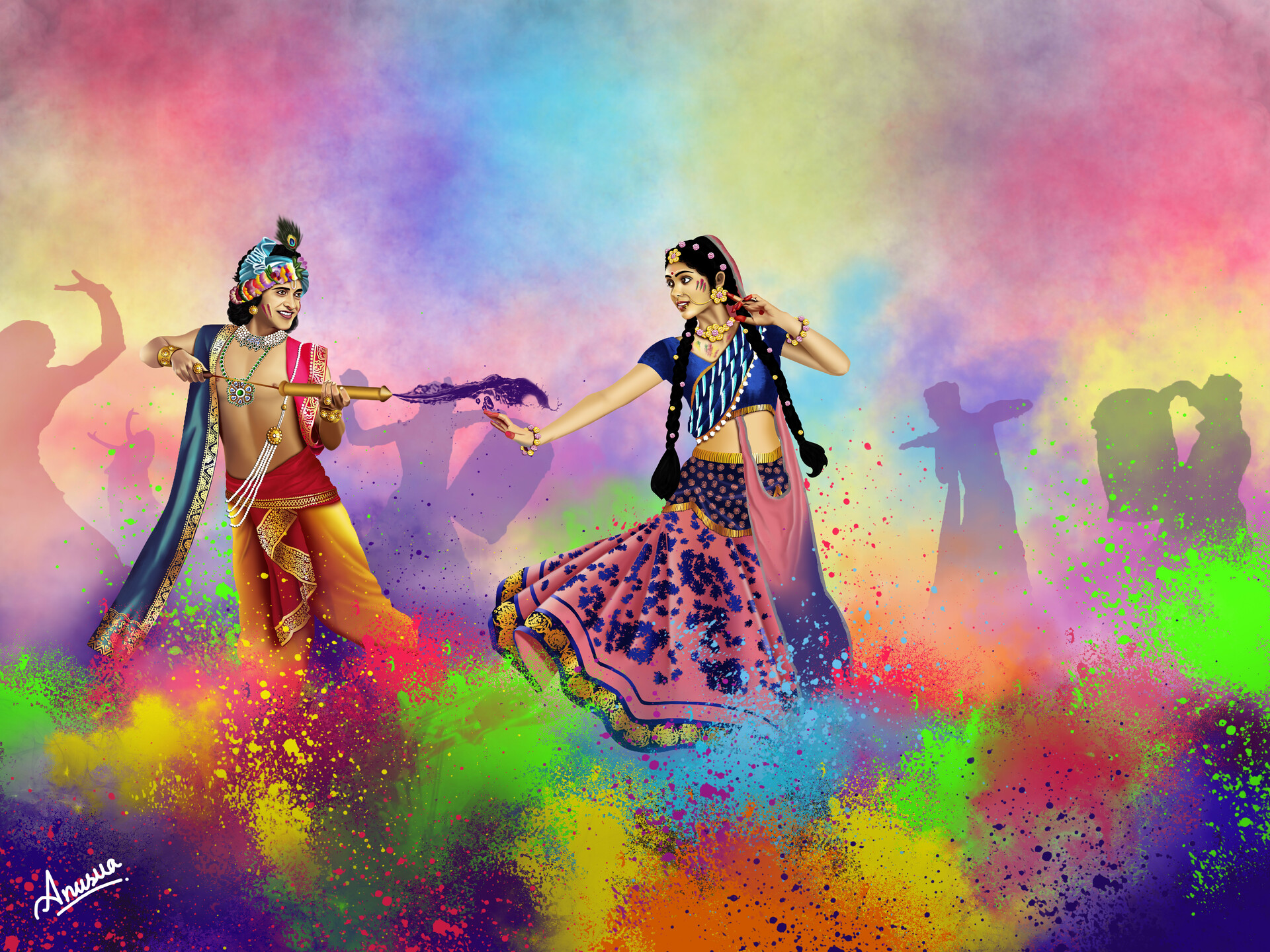 face painting holi