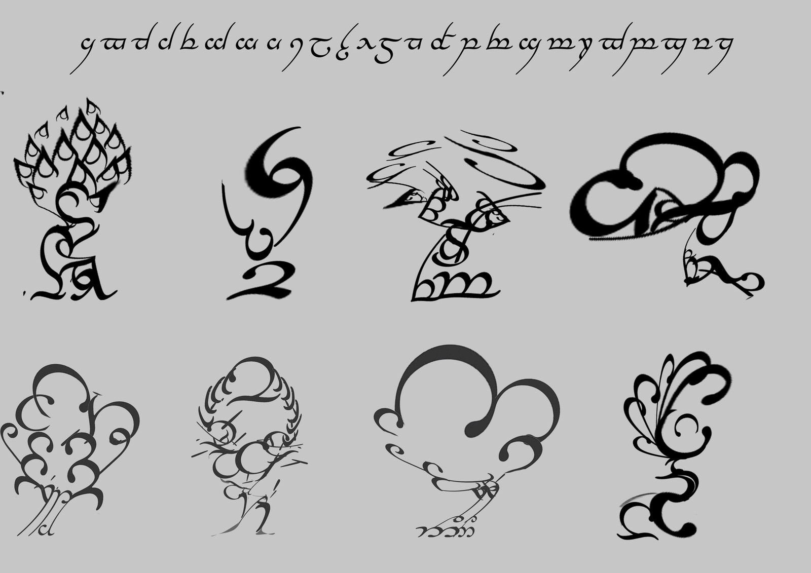 Exploring designs with typeface