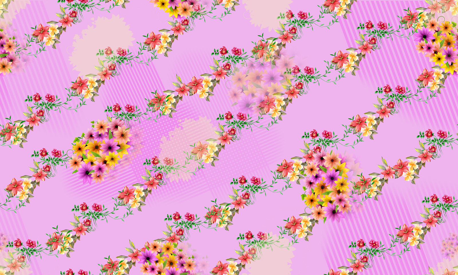 Artstation Watercolor Seamless Pattern With Paisley Flowers In