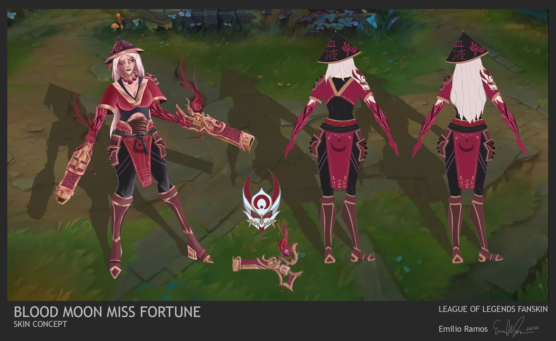 Artstation Blood Moon Miss Fortune Fanskin Emilio Ramos