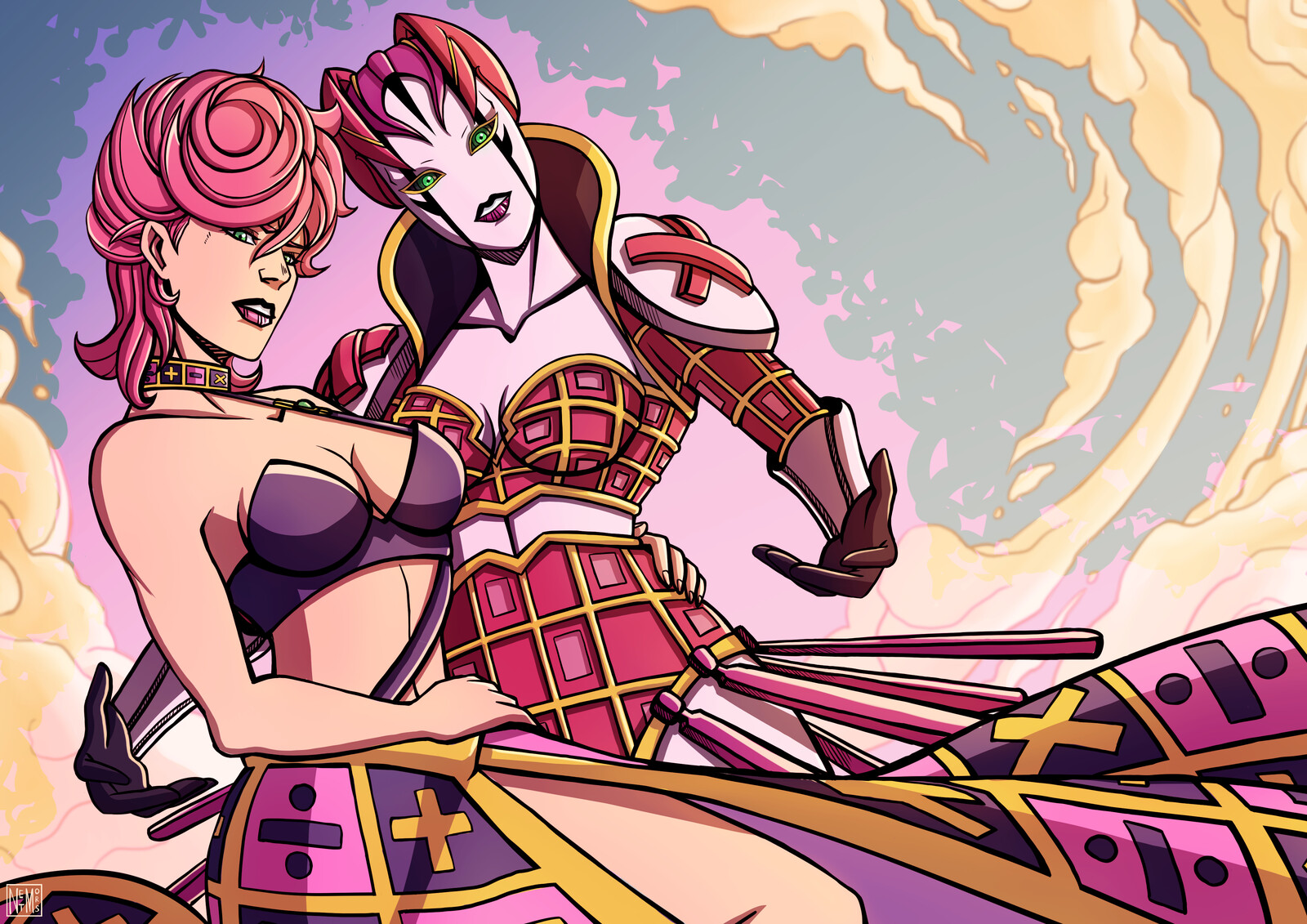 Artstation Jojo Spice Girl Requiem And Trish Una Net Mors