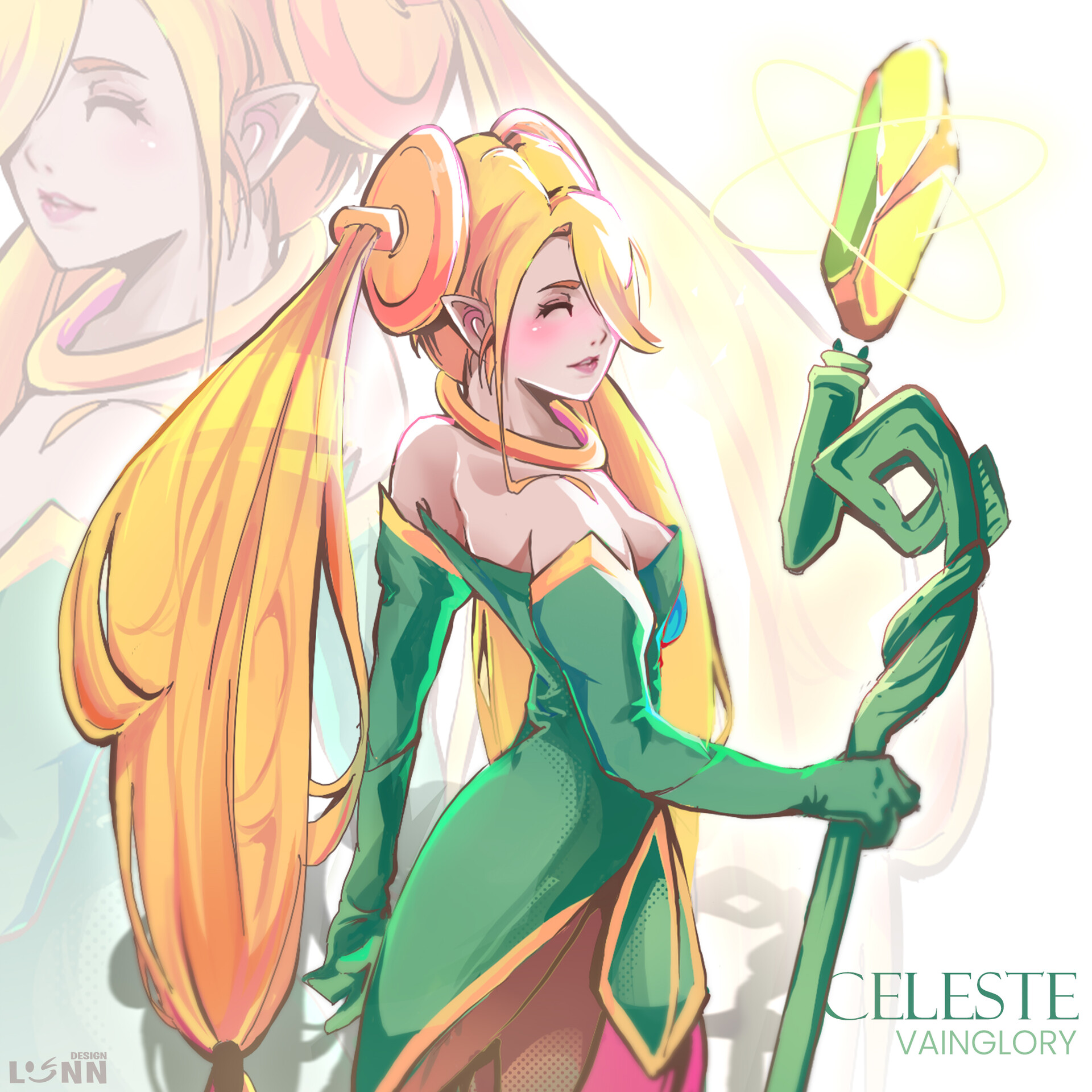 Artstation Celeste Fanart Lunn X