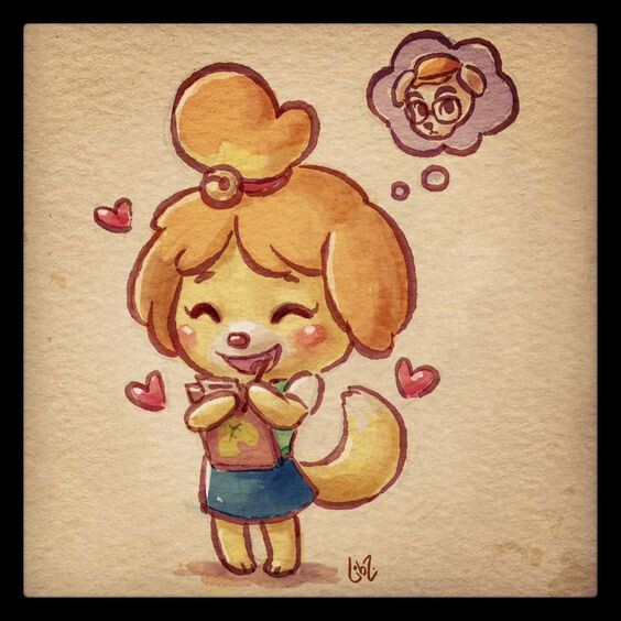 Isabelle was based on this adorable 2D piece by @liiibz. 