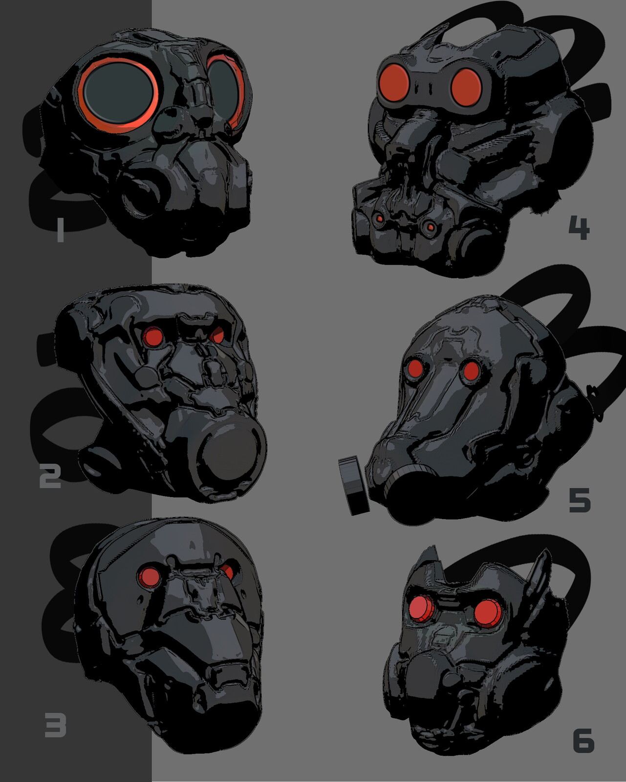 Initial 3D Concepts. Number 4 Was Voted.