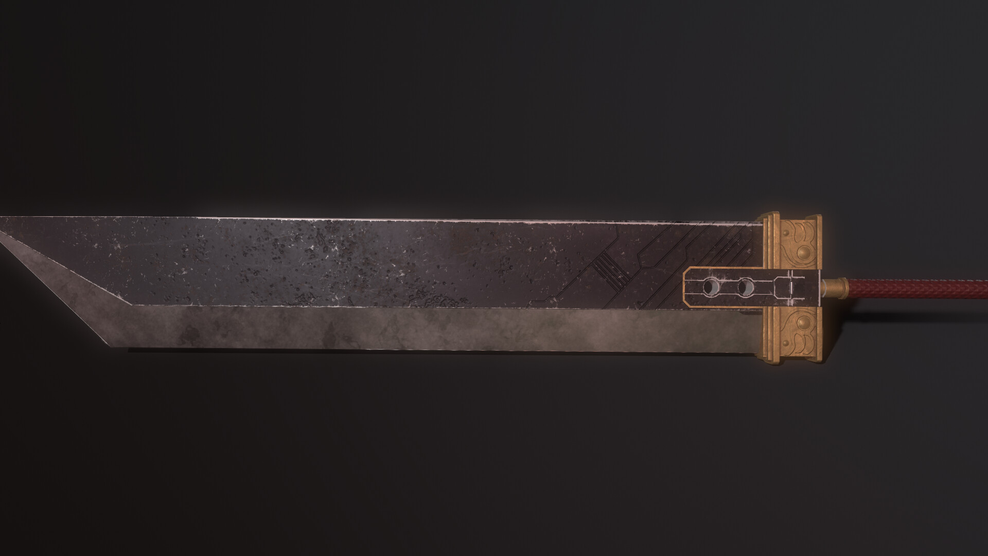 Artstation Reworked The Buster Sword Final Fantasy Vii Oleg Dorofeev