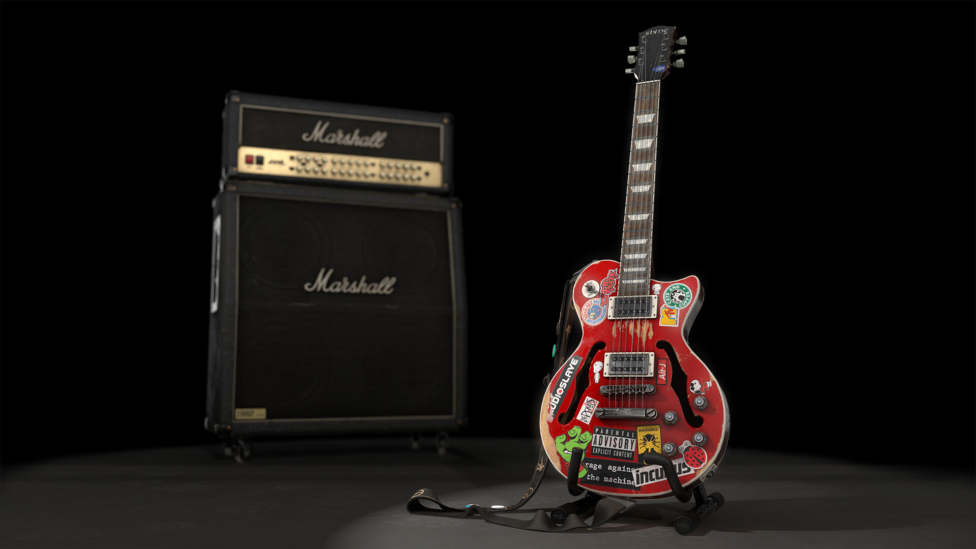 ArtStation Guitar and Amp