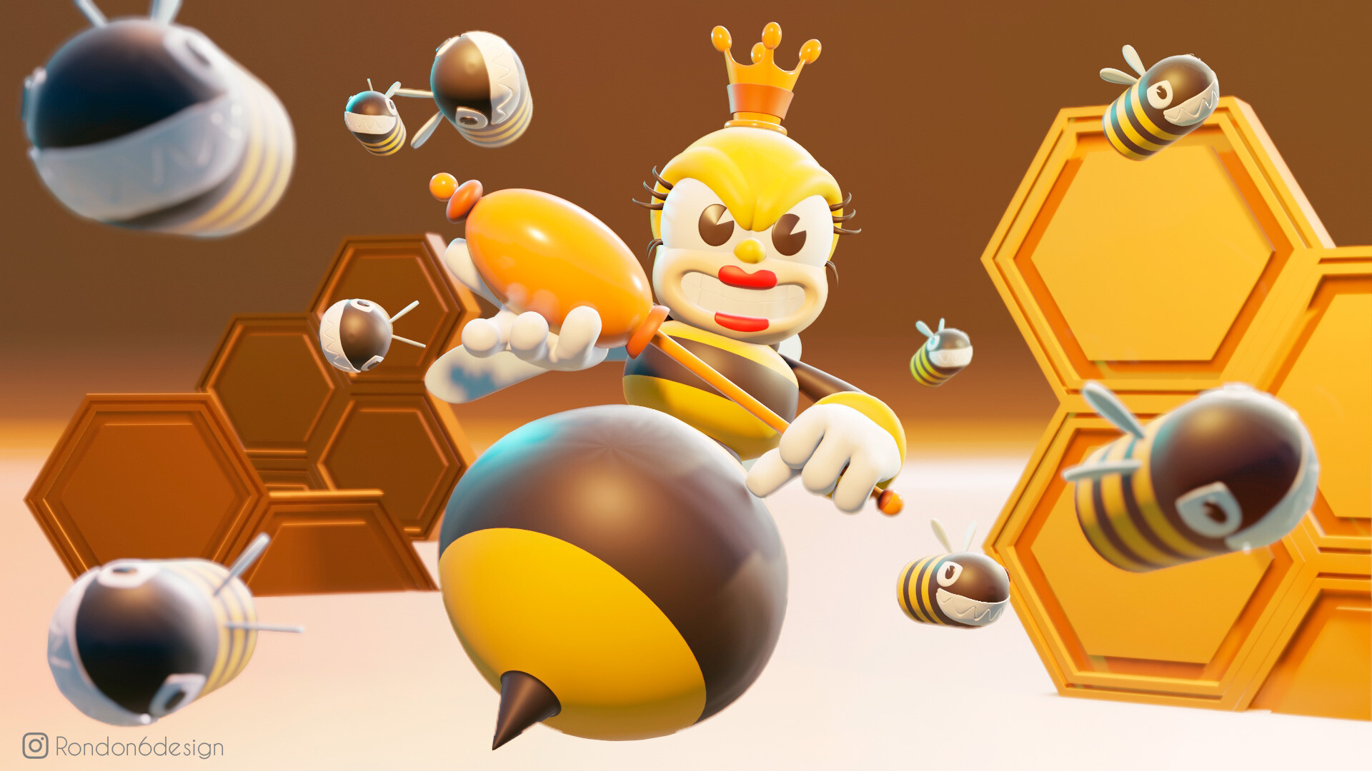 ArtStation - Queen Bee (CupHead)