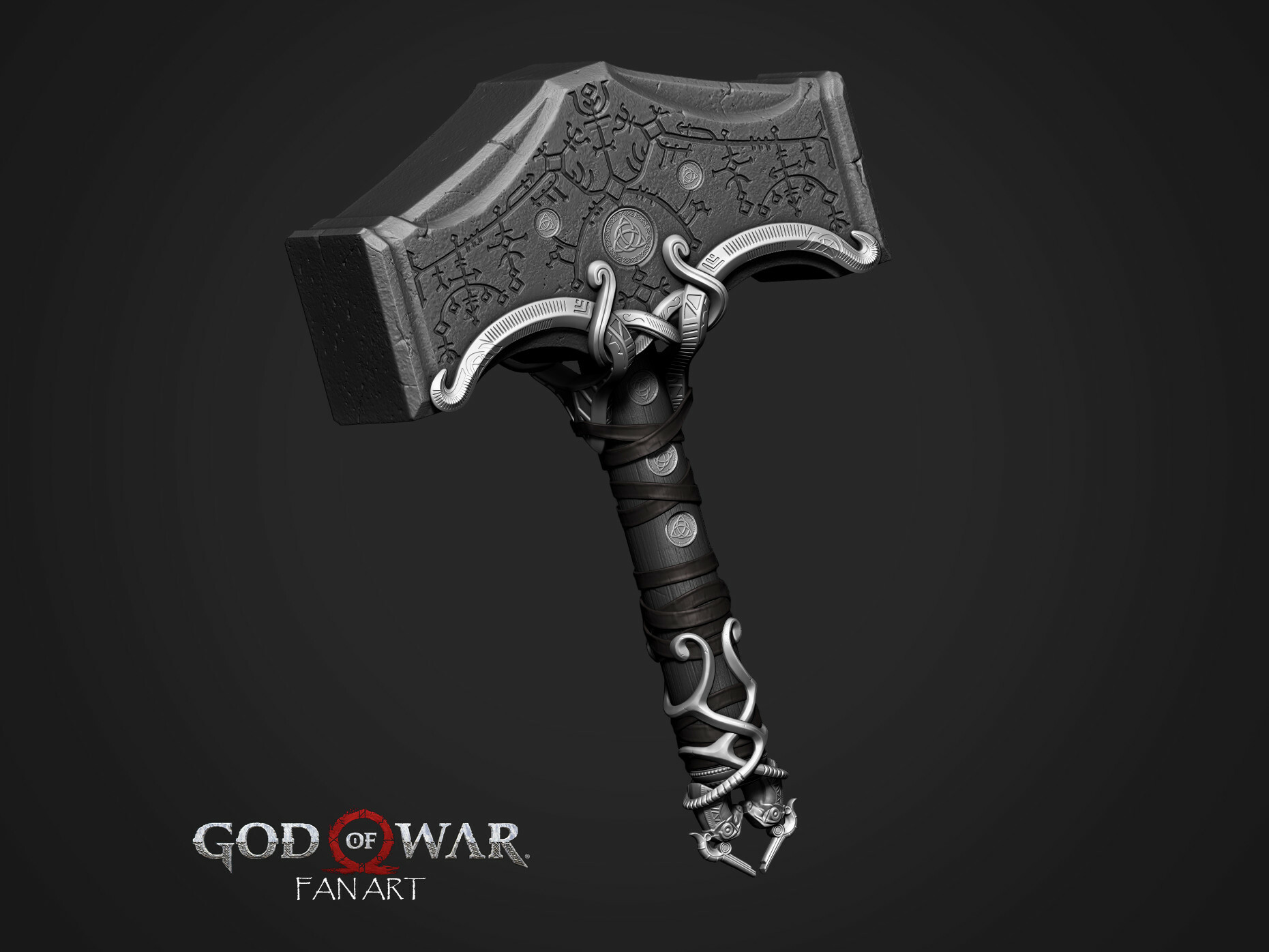 Rukhsar Badi Mjolnir God Of War (fan art)