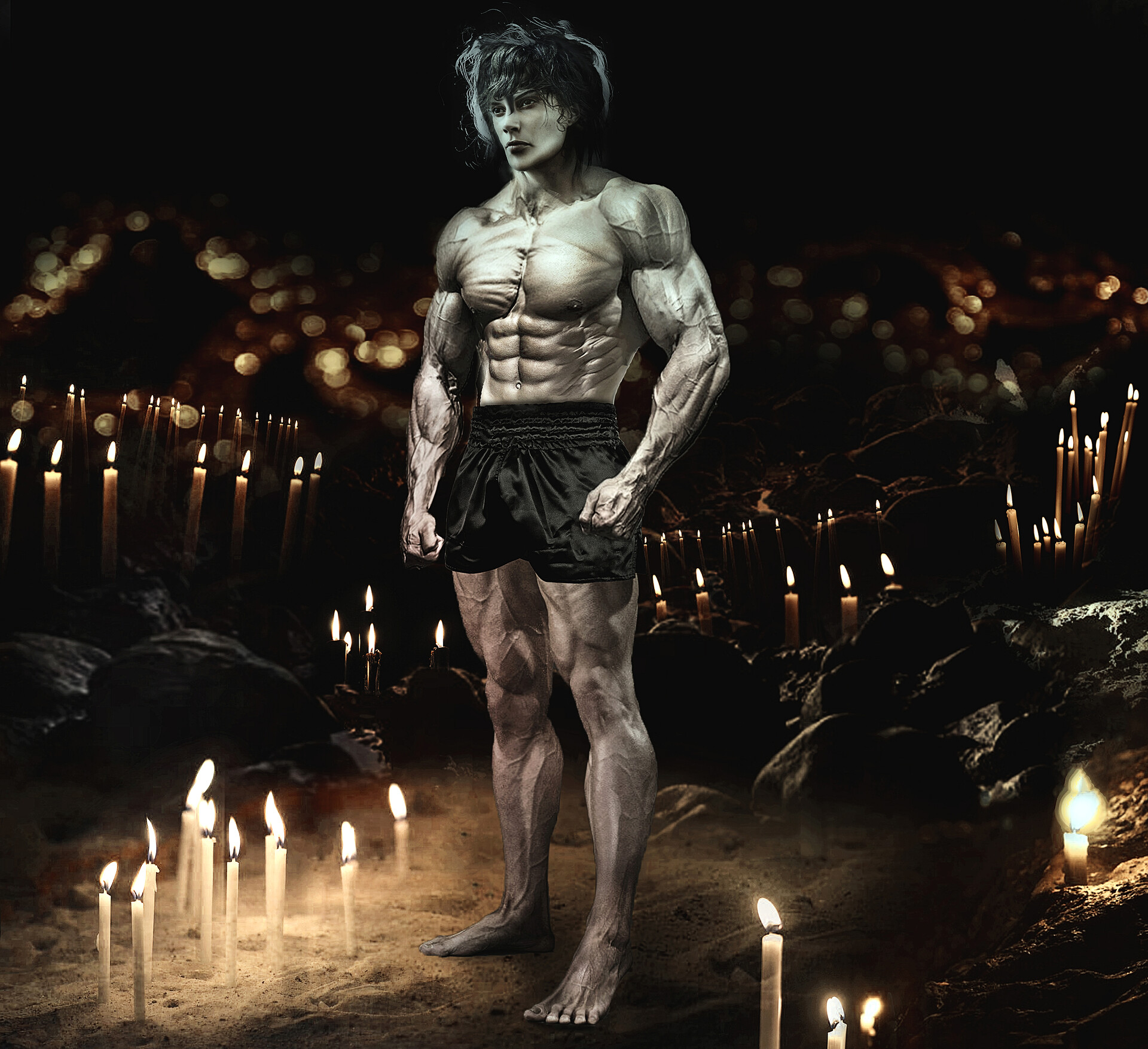 Ohma Tokita from Kengan Ashura - This is the place were he go when need the