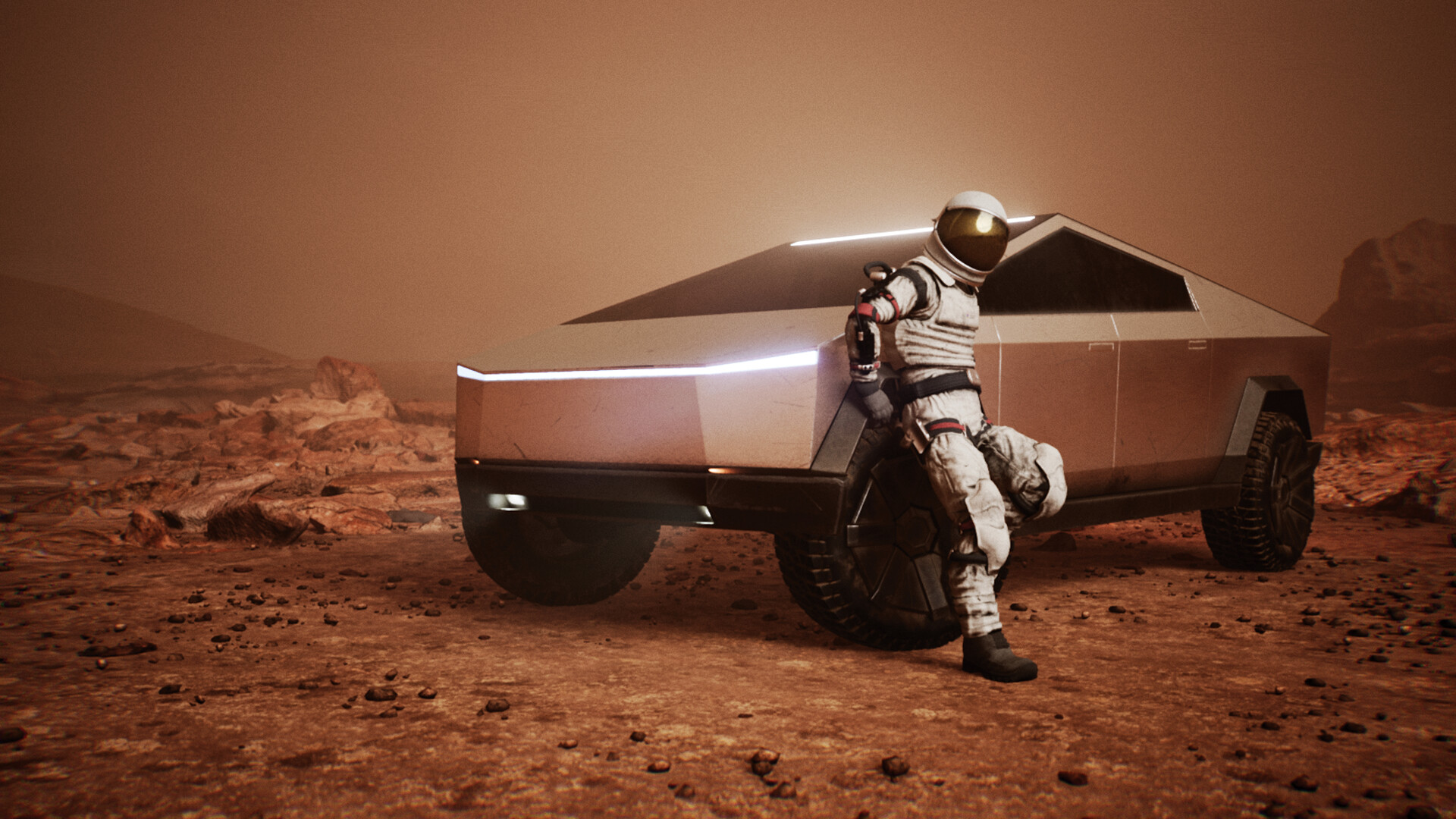 Artstation Planet Mars 2022 Environment Concept Art Garage B14