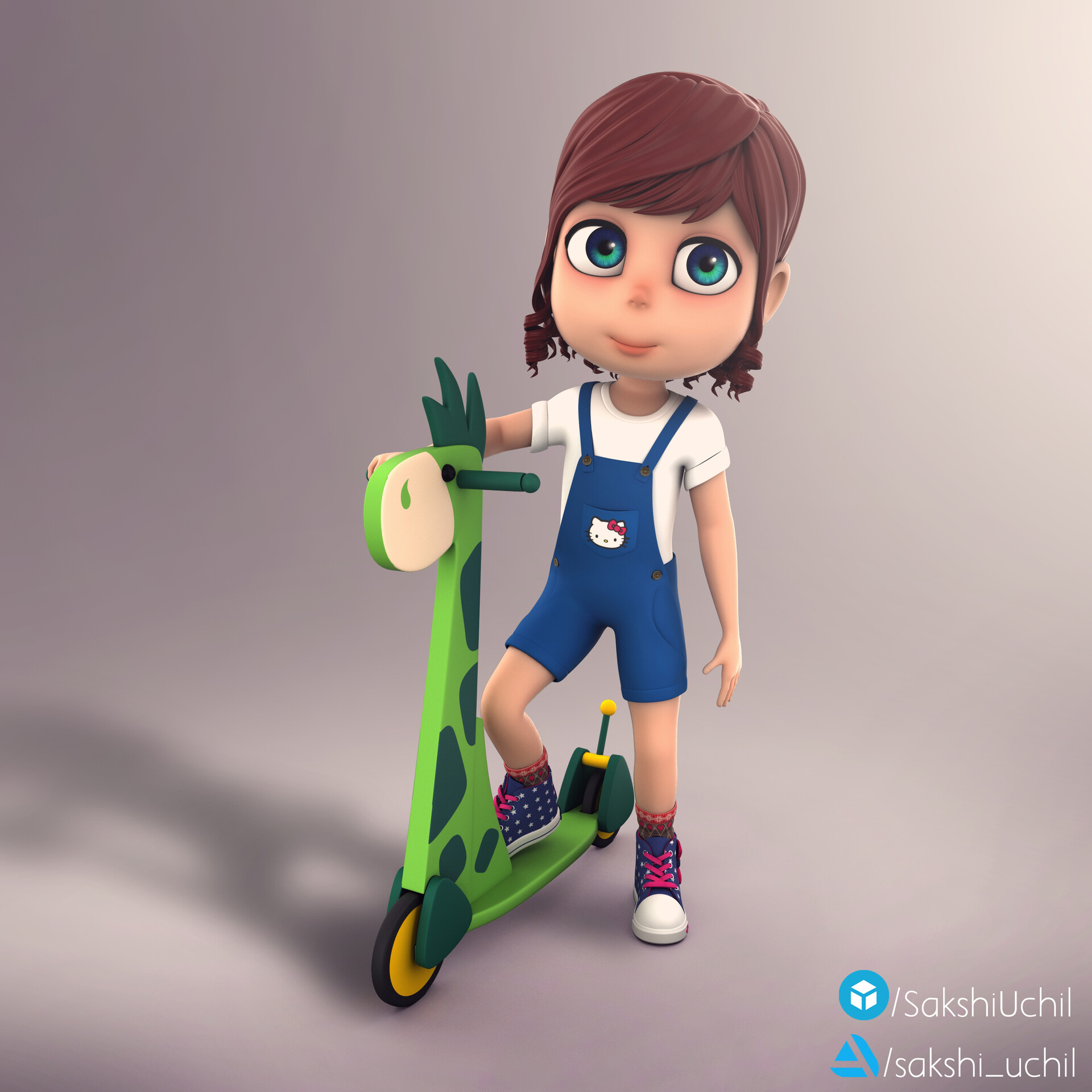 ArtStation - Cute little girl