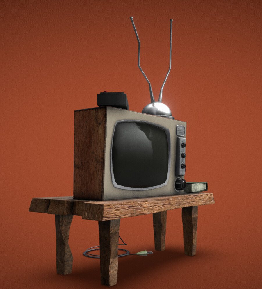 Artstation Tiny Toon Tv Table Armen Gevorgyan