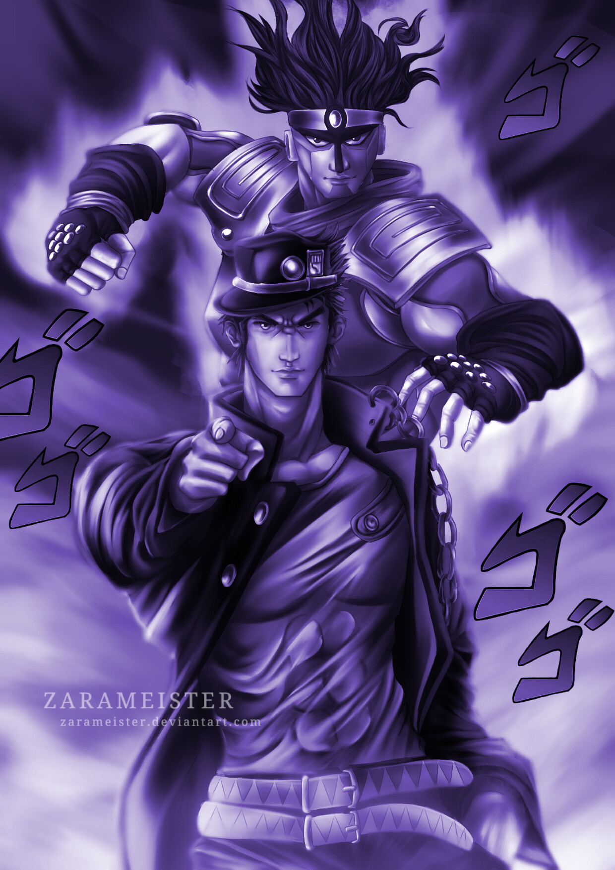 Artstation Jotaro Kujo Fanart Wallpaper Zarameister Art