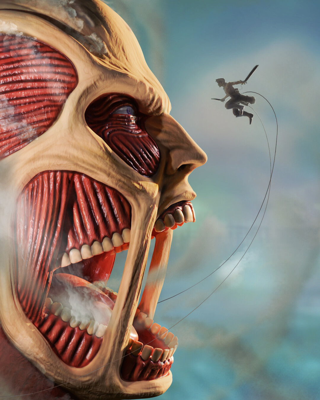 Artstation Shingeki No Kyojin Attack On Titans Albaro 3d