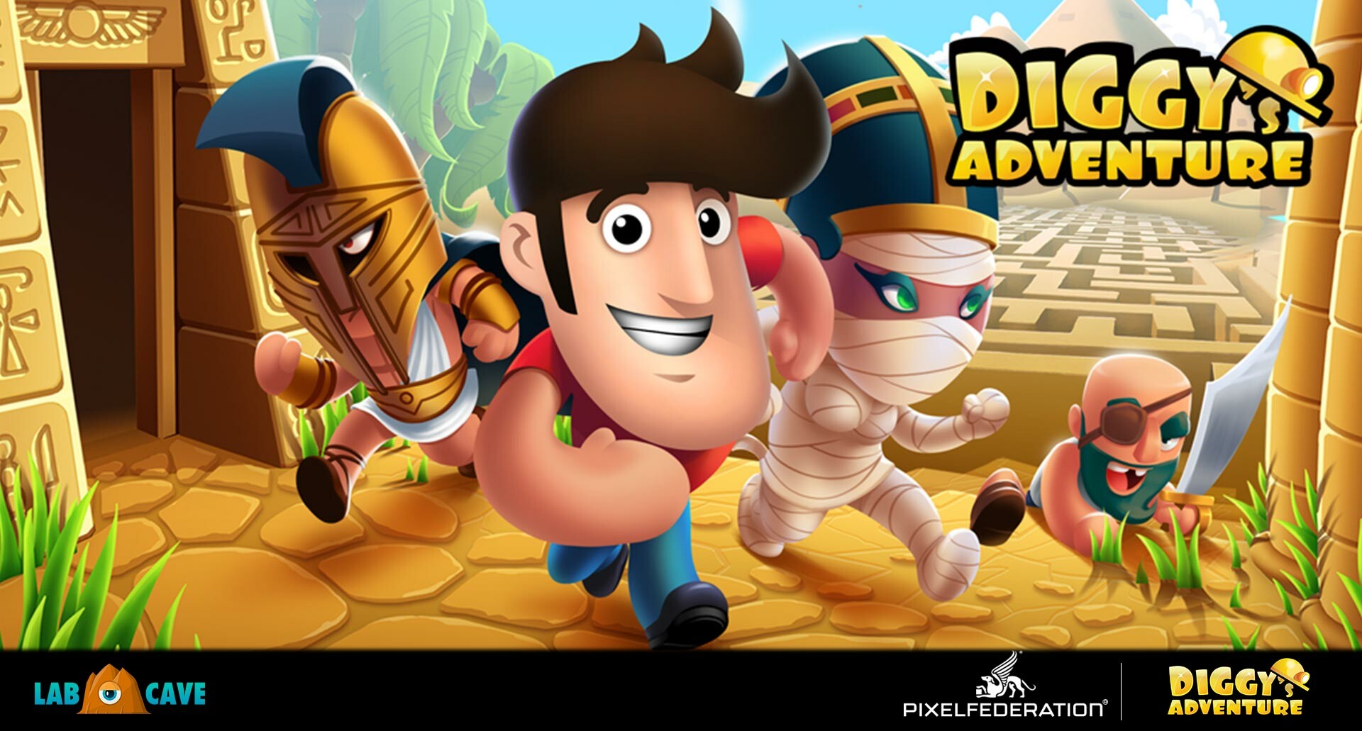 LAB CAVE - Diggy's Adventure - CRO assets for Google Play and iTunes Connect