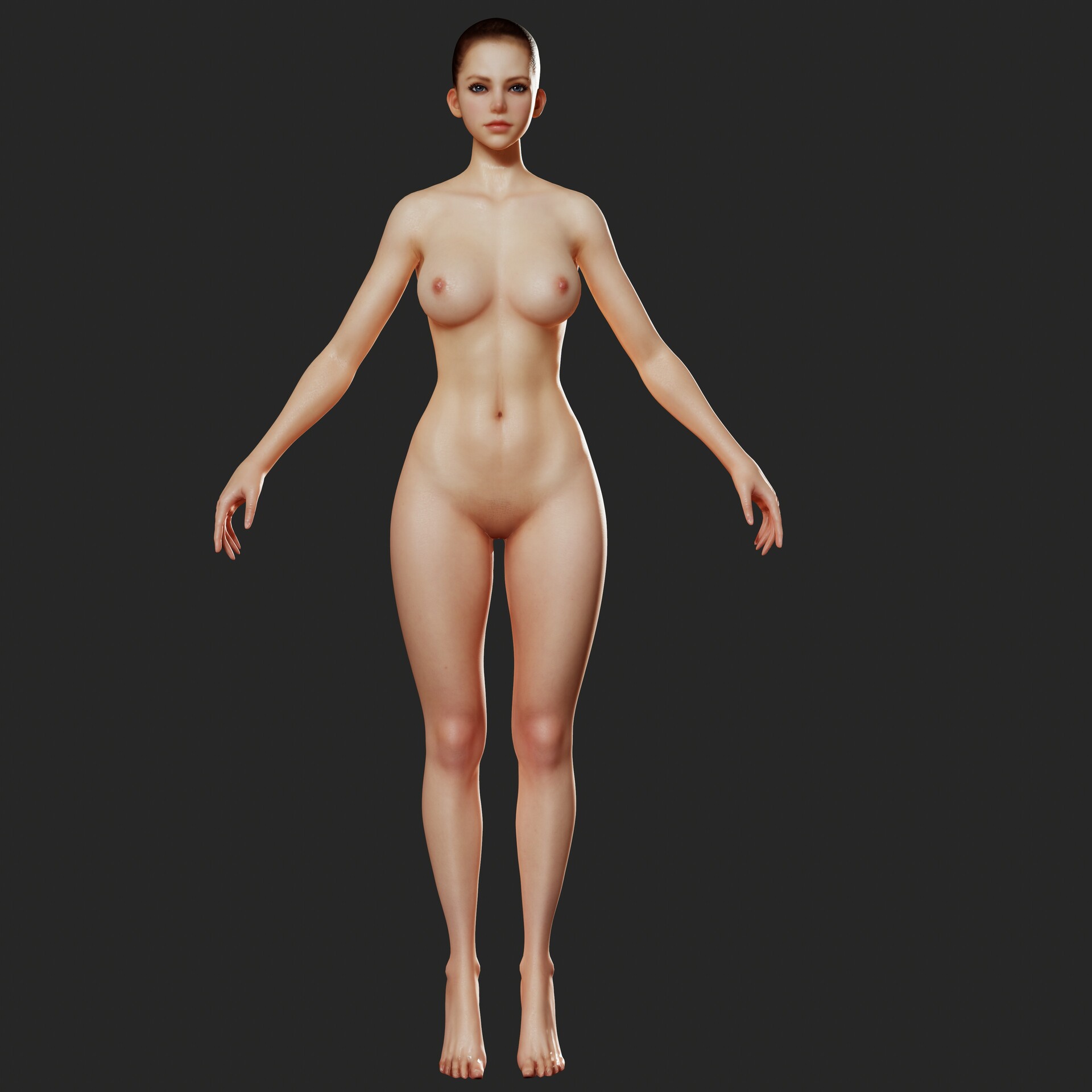 ArtStation - New female nude v4.0 ( base body )