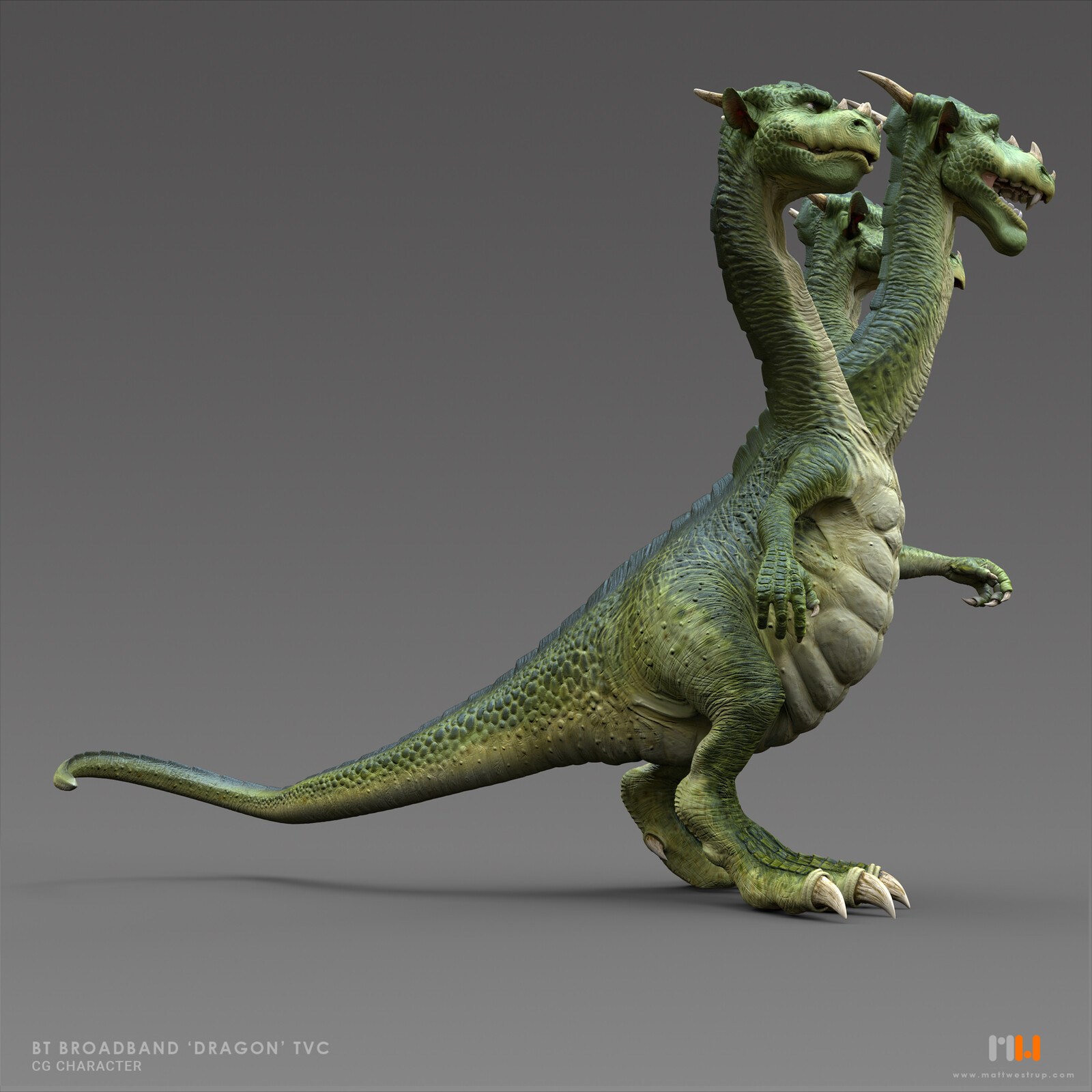 Role:
Creature modeller (inc. blend shapes). 
Creature texture artist.
Match move (selected shots).
Lighting (selected shots).