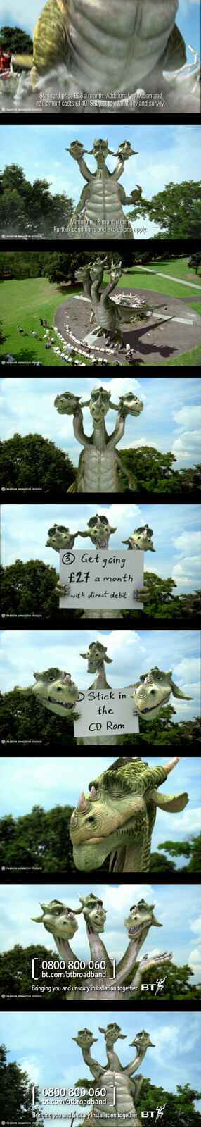 Creature modeller (inc. blend shapes).
Creature texture artist.
Matte Painting (crushed bandstand).
Match move (selected shots).
Lighting (selected shots).