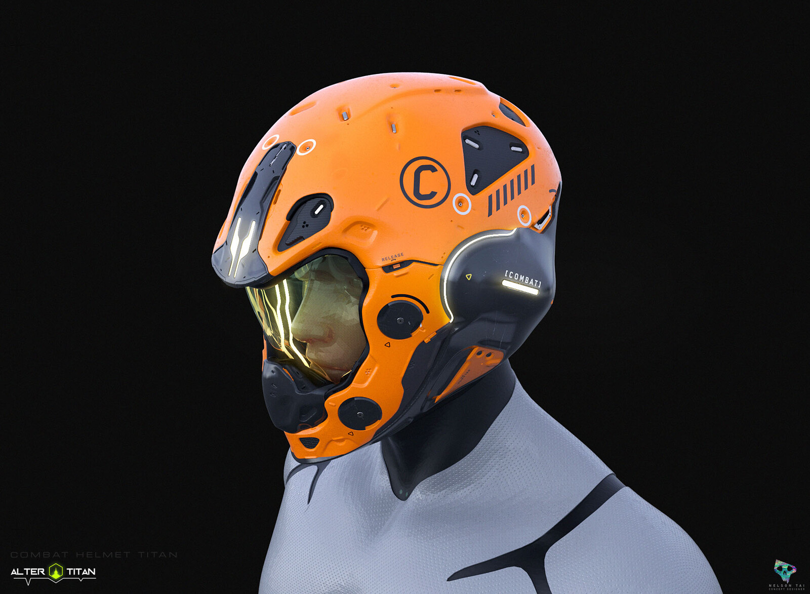 Combat Helmet - standard issue for Titans