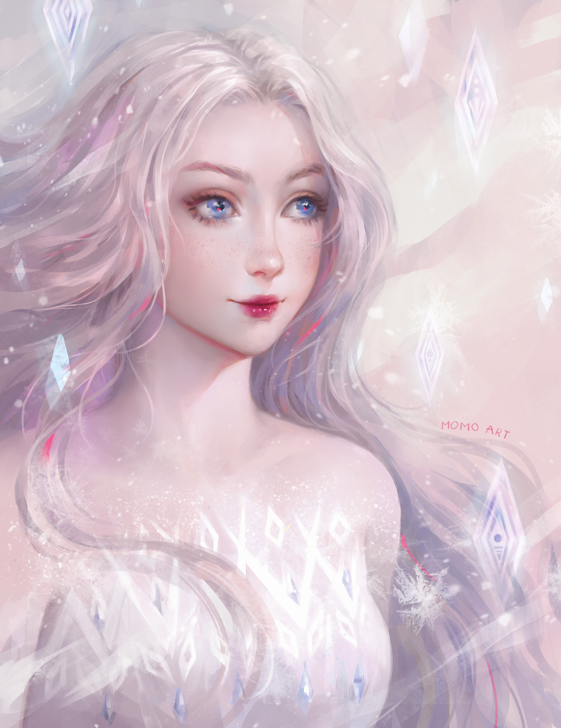 ArtStation - Fanart Elsa - Frozen