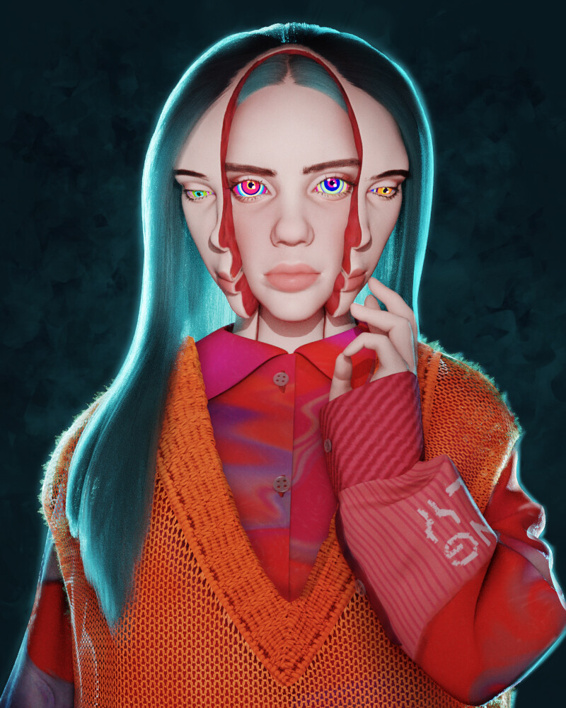 Artstation Billie Eilish Bianca Viana
