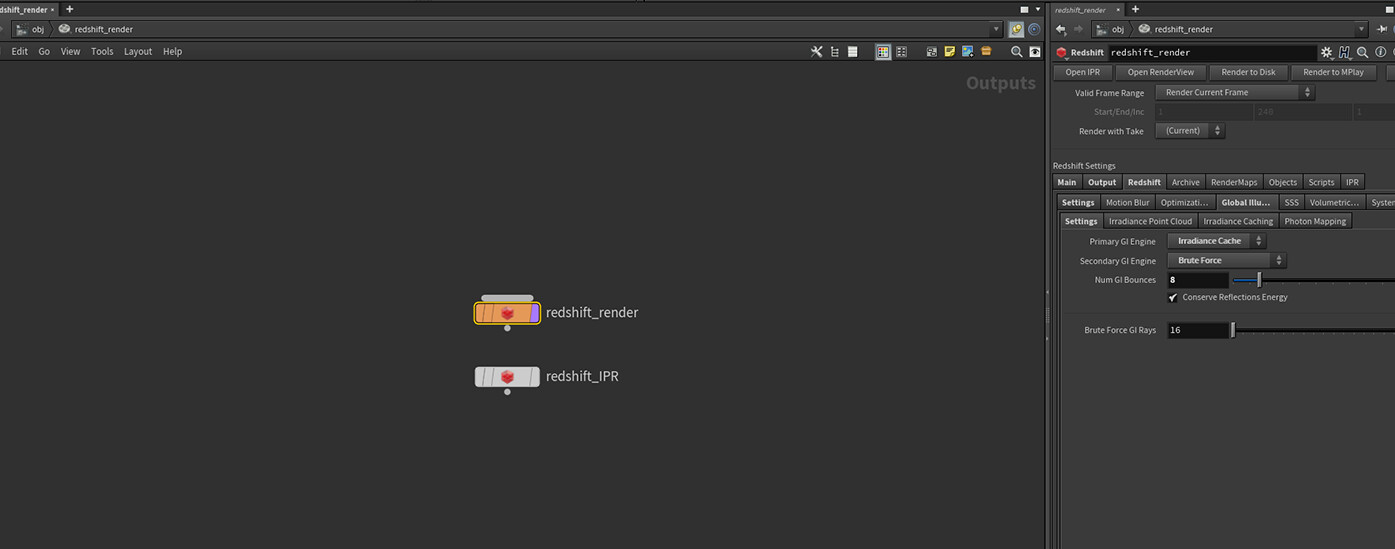 /OUT created nodes