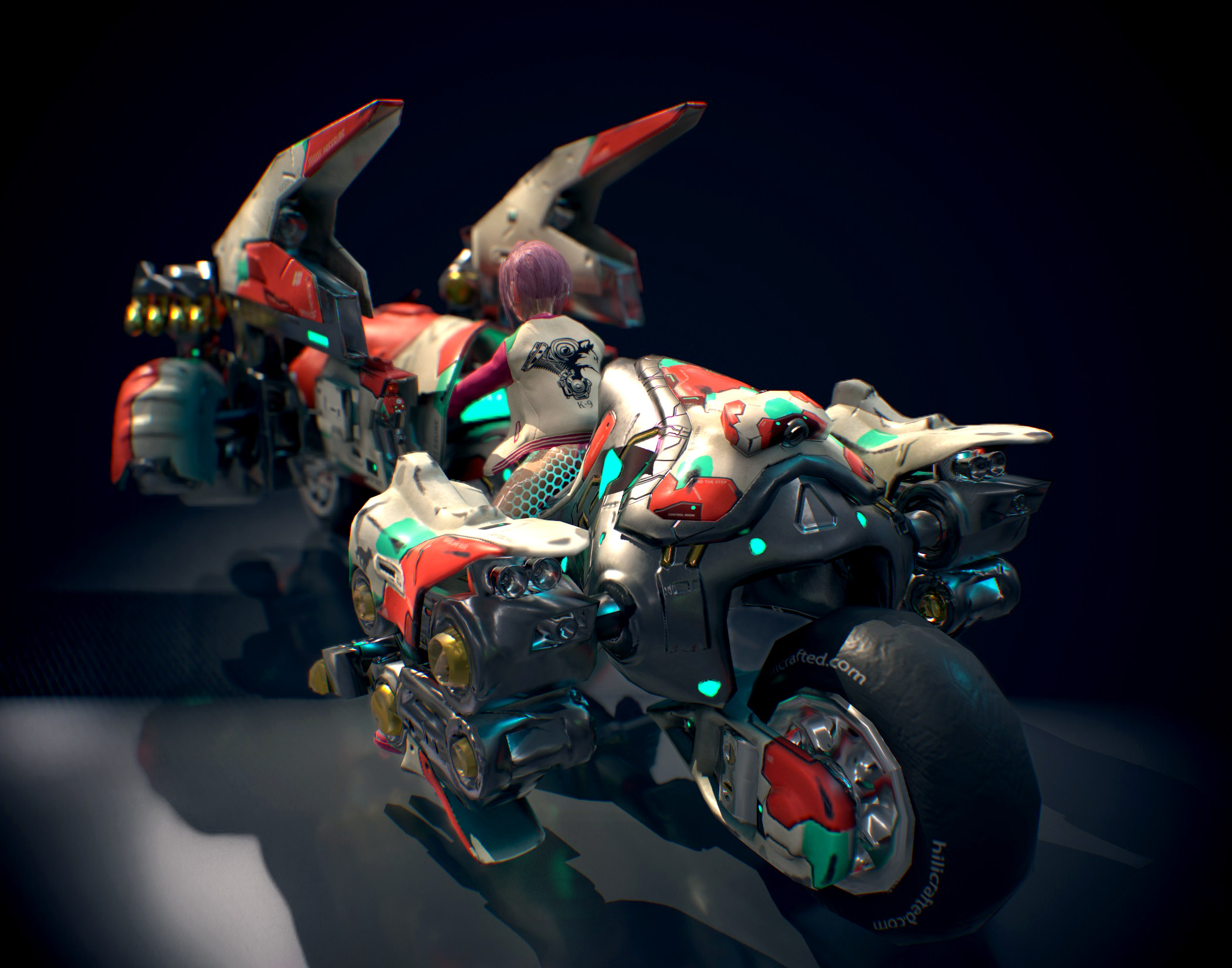 ArtStation - Robot Wolf that Transforms into a Motorcycle