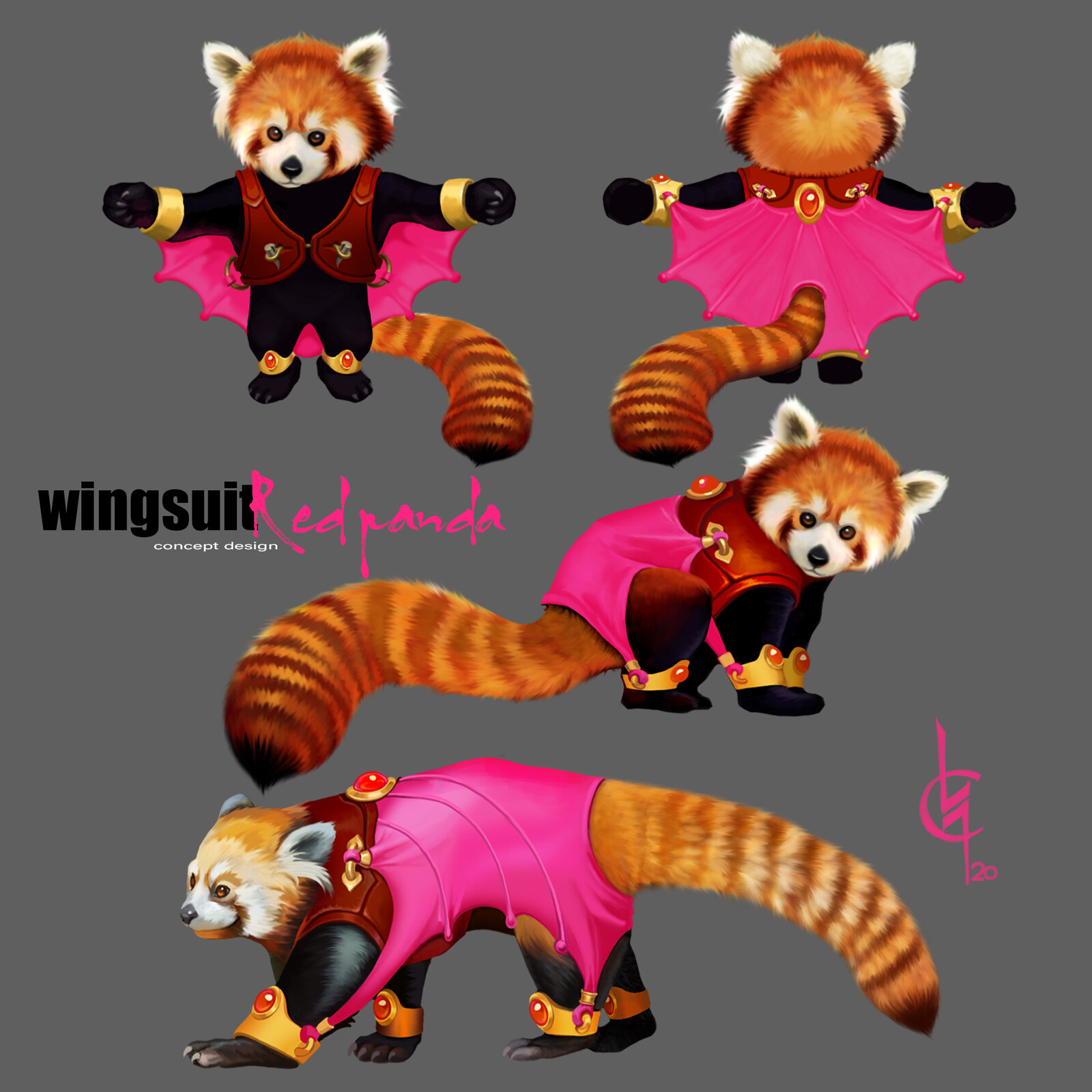 Red panda Wingsuit