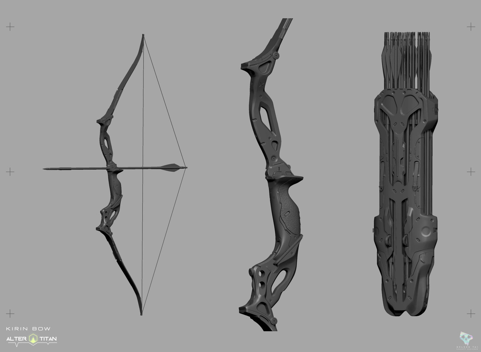 Viewport screenshot of the Bow &amp; Quiver